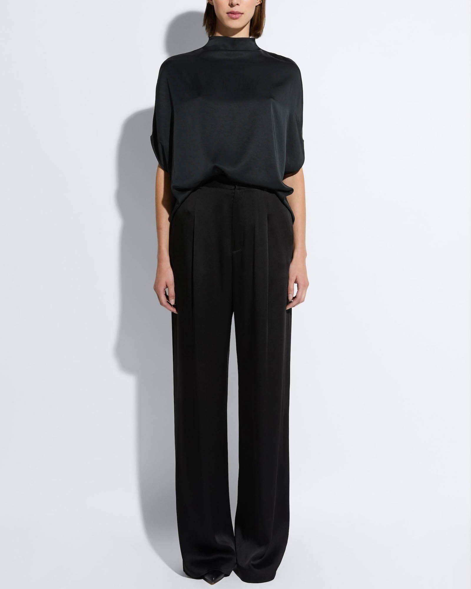 Pantalon plissé décontracté