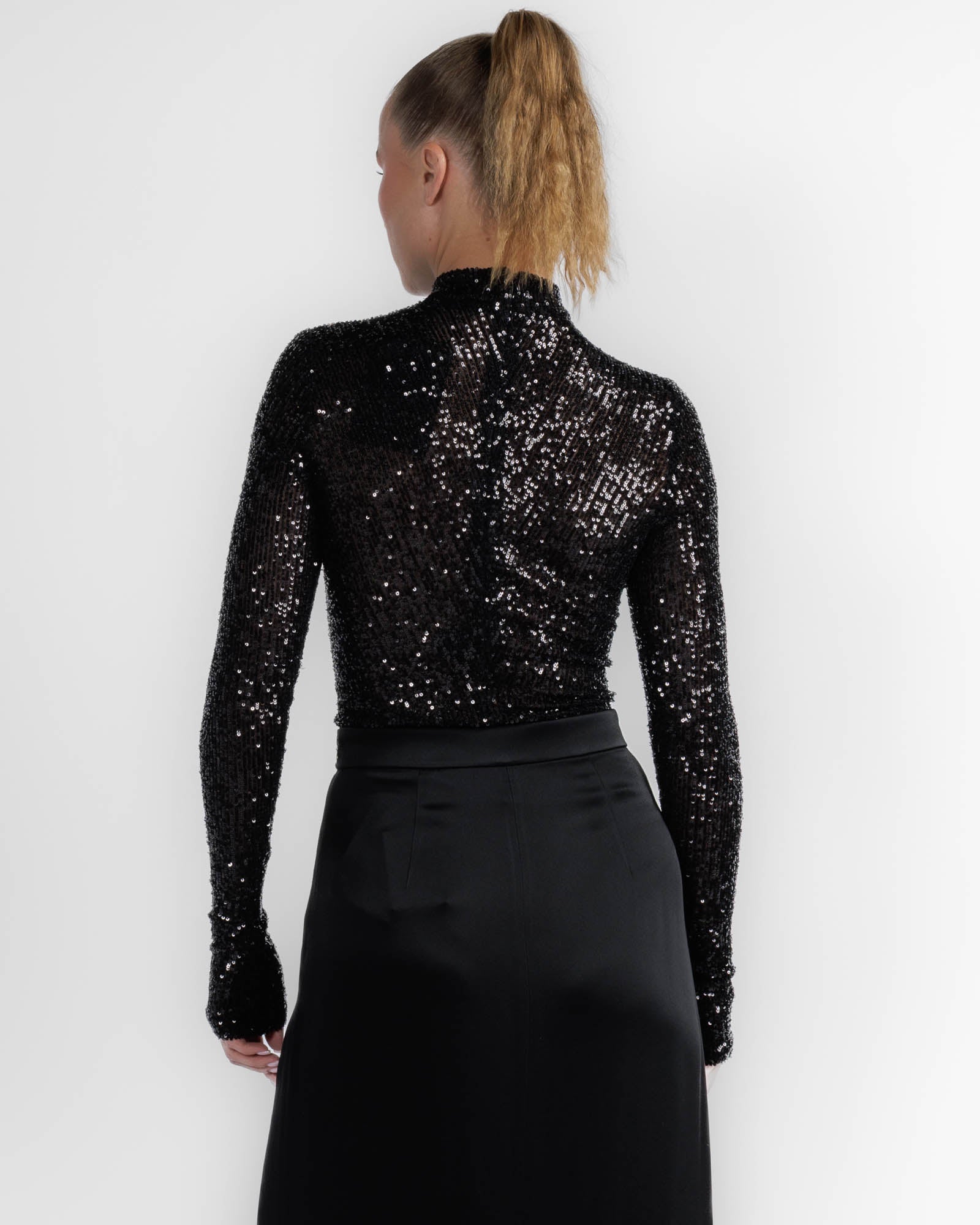 Sequin Mock Bodysuit