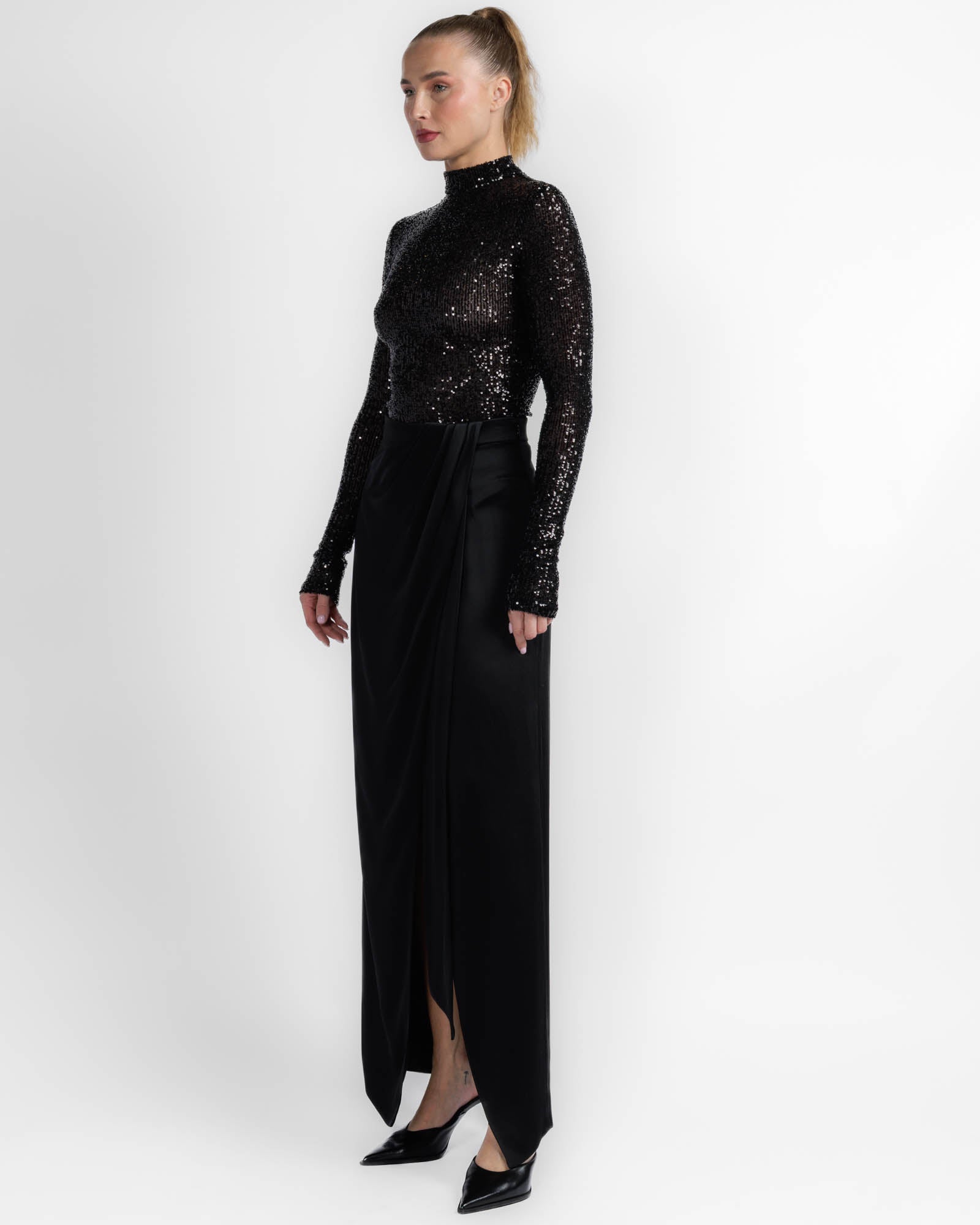 Sequin Mock Bodysuit
