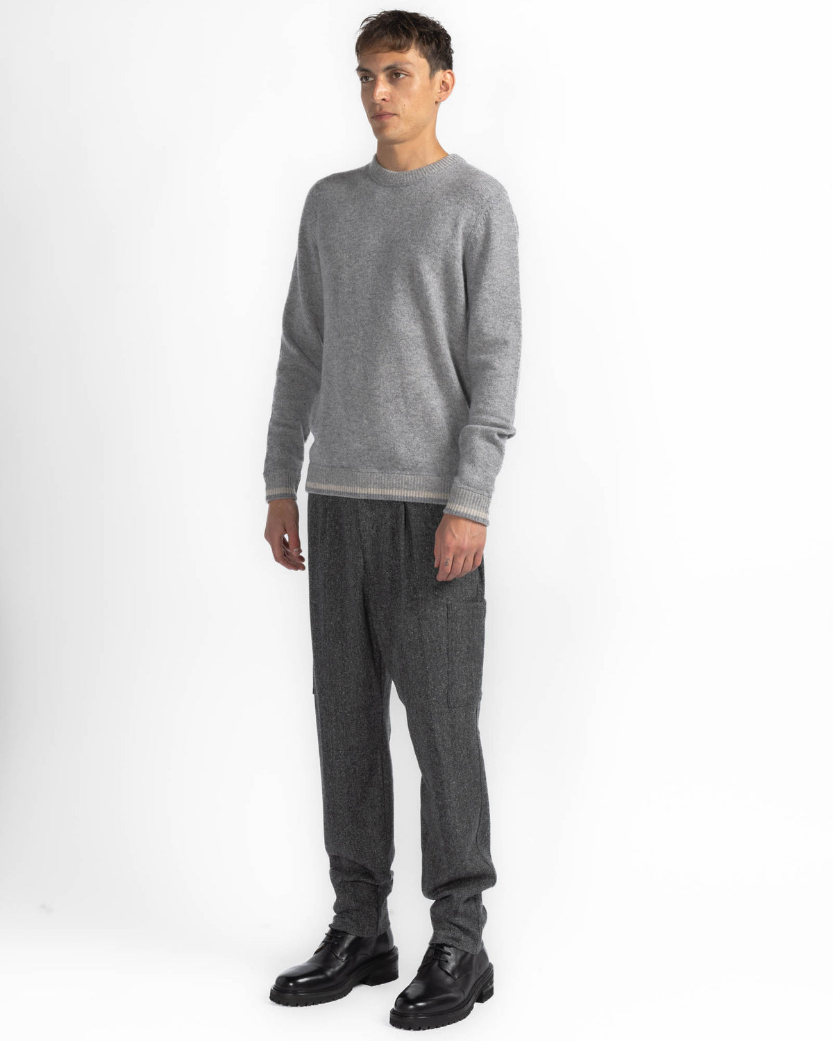 Reverse Stripe Crewneck