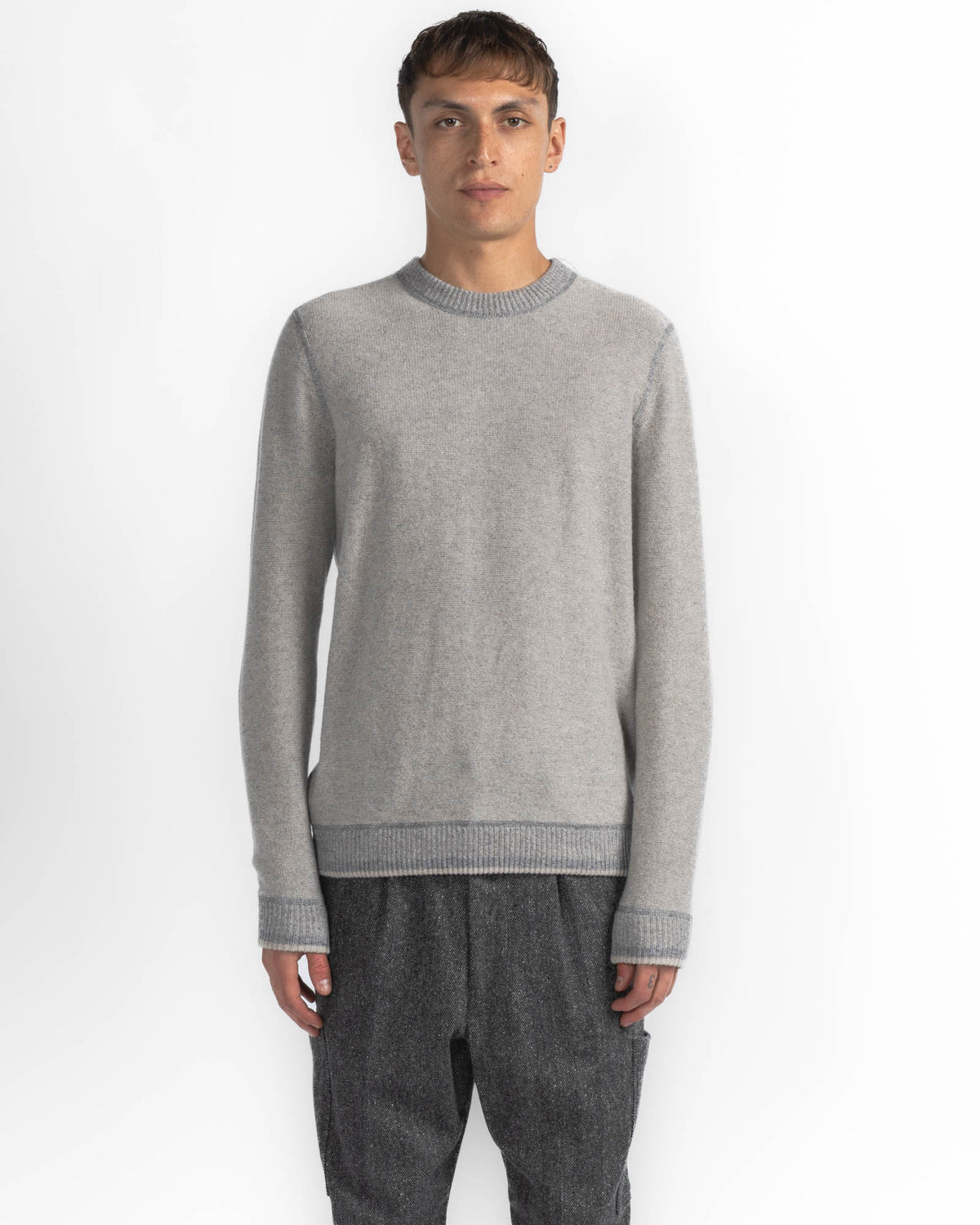 Reverse Stripe Crewneck