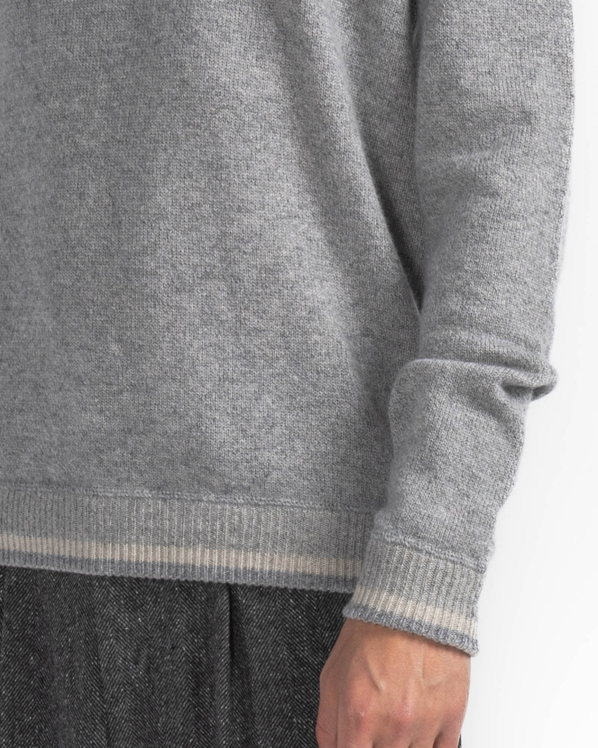Reverse Stripe Crewneck