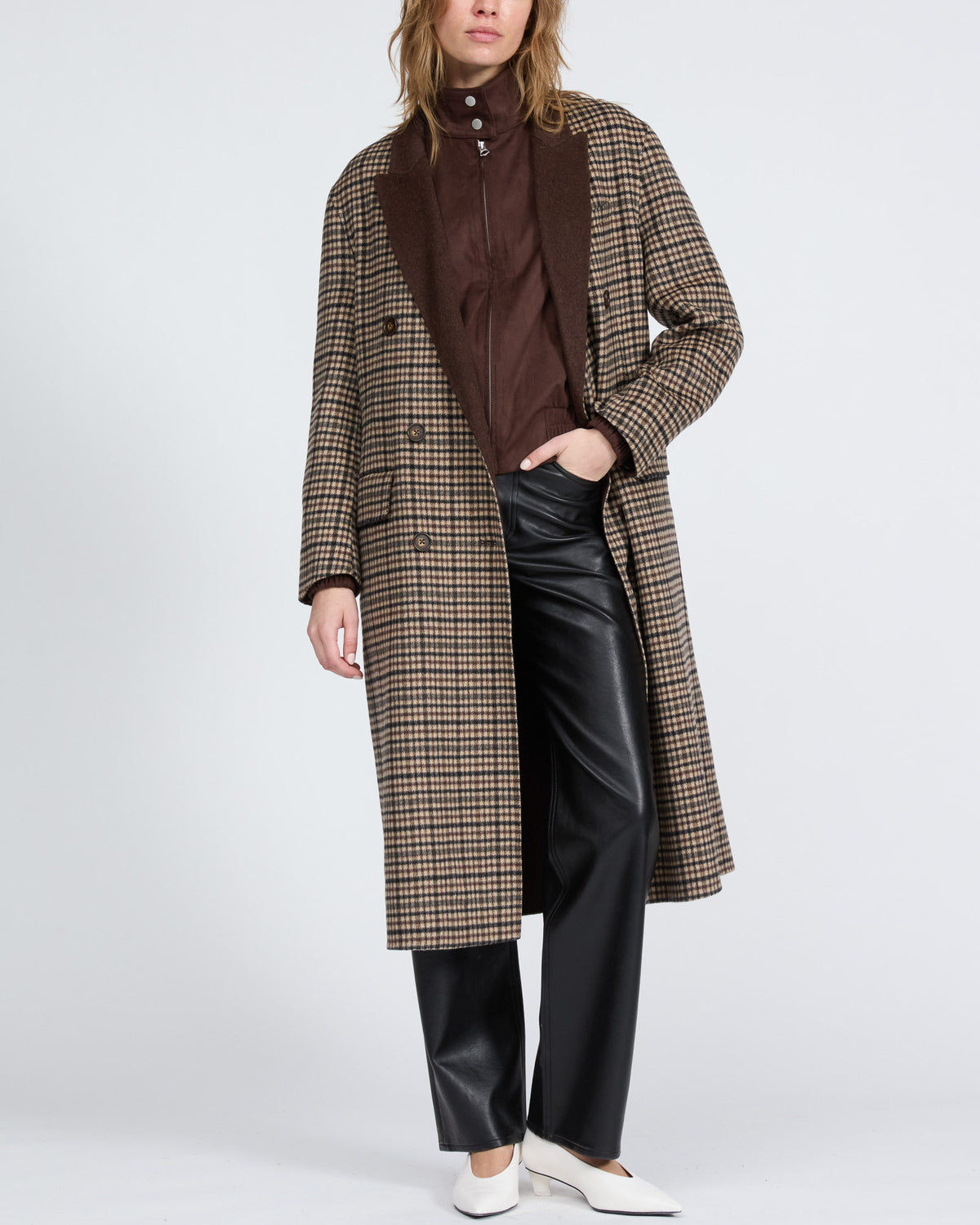 Vasso Plaid Coat