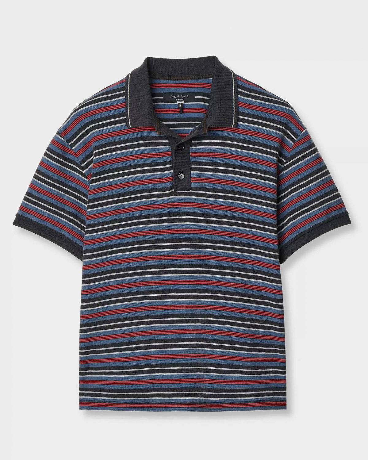 Striped Piqué Polo