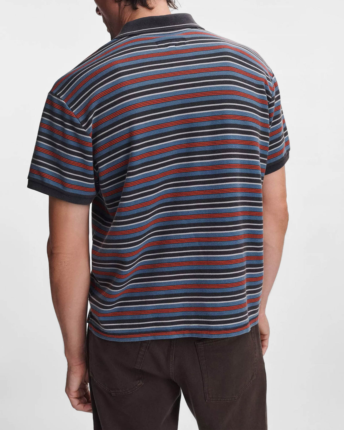 Striped Piqué Polo