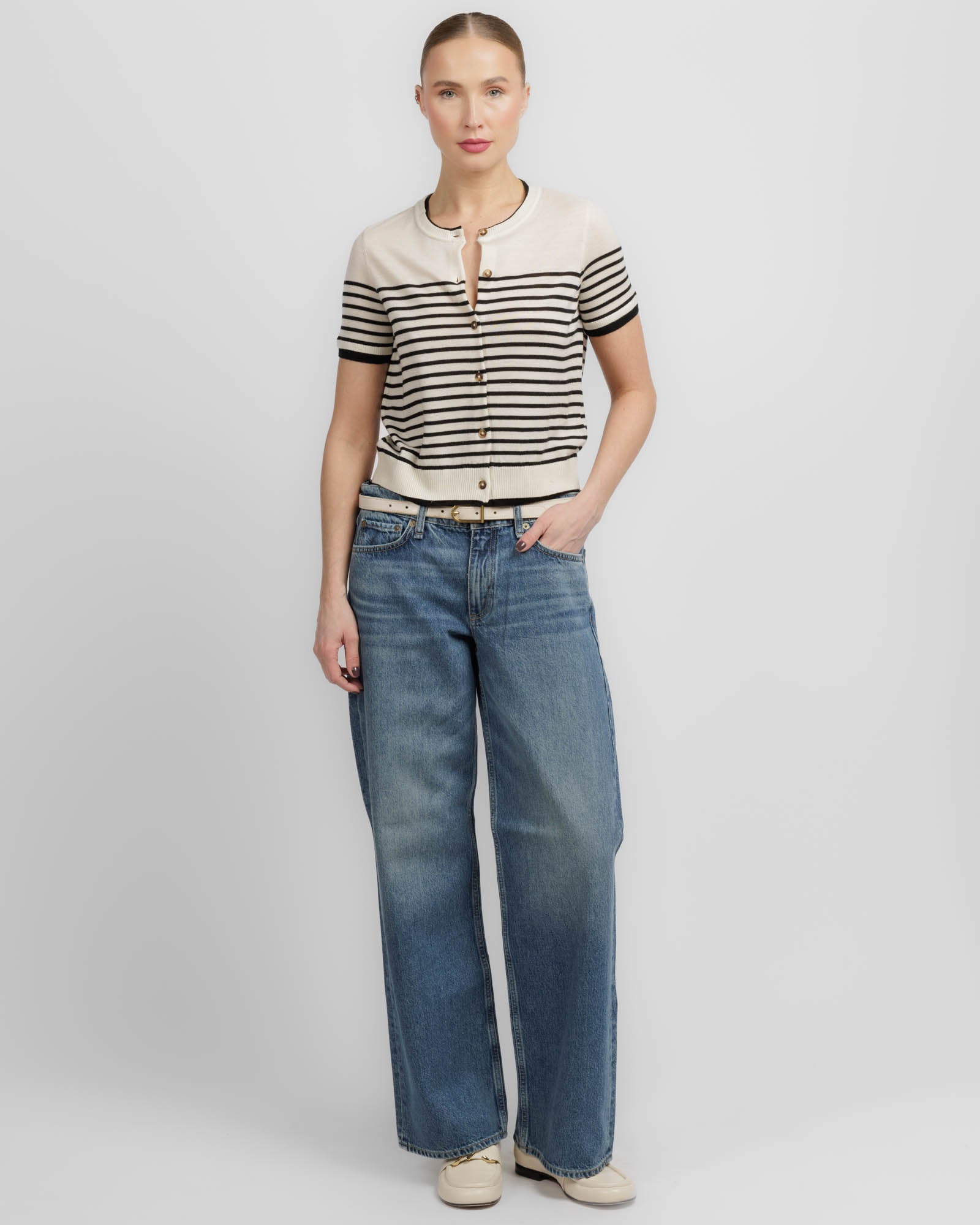 Anne Stripe Cardigan