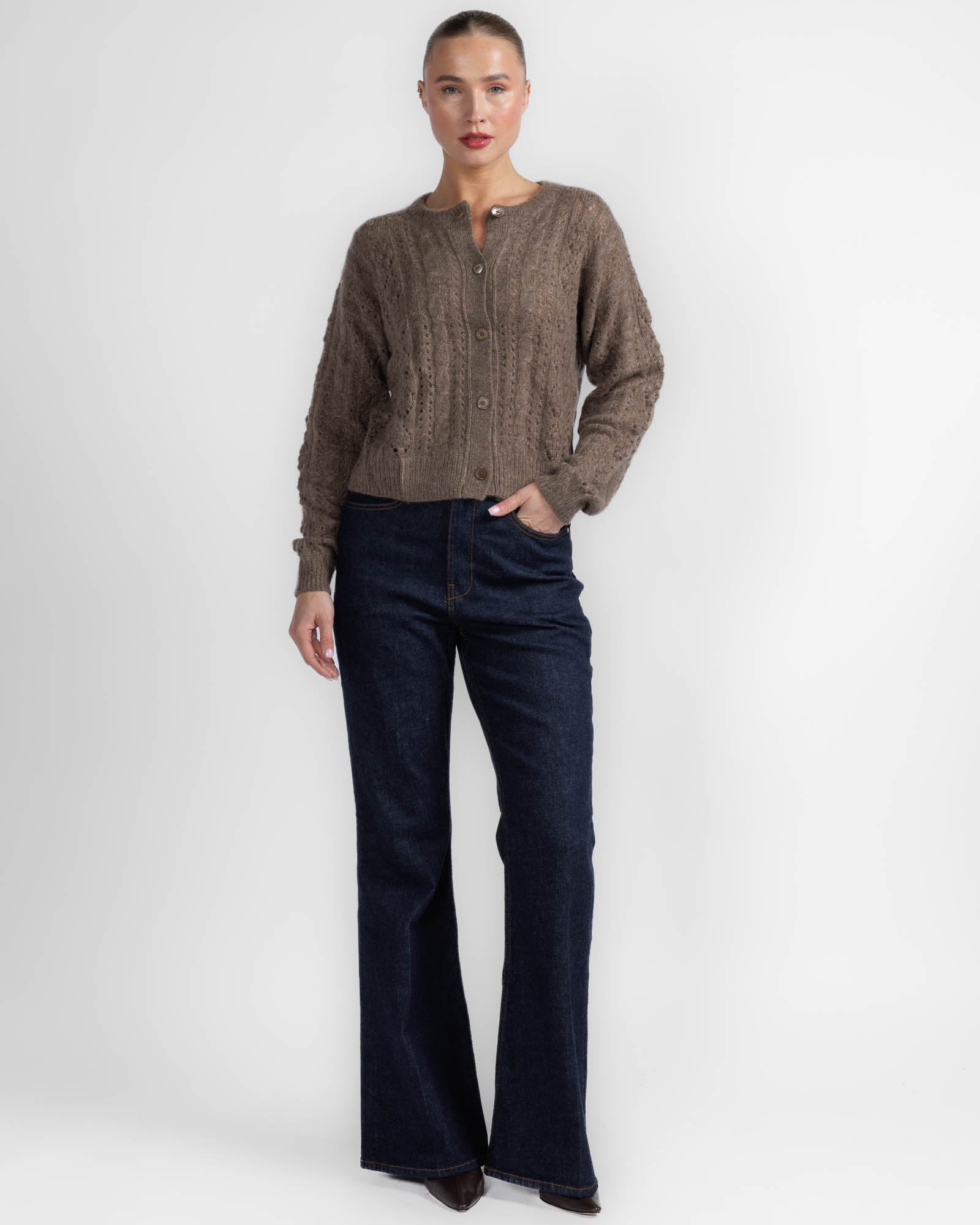 Pointelle Cardigan