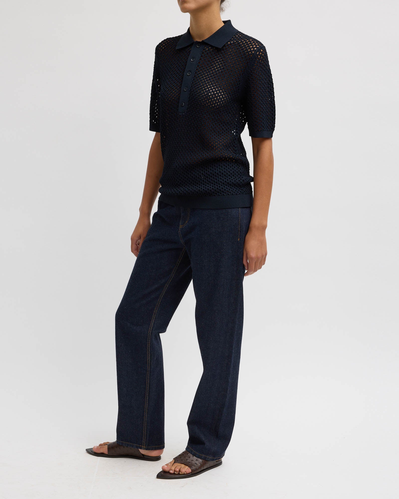 Crochet Slim Polo