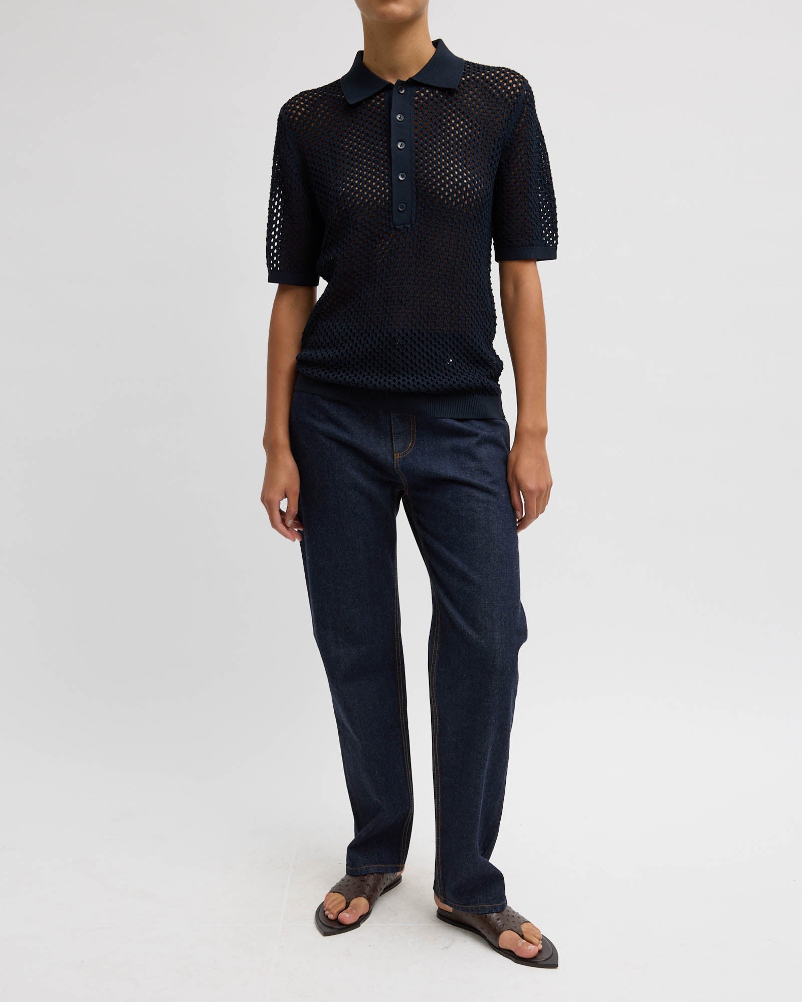 Crochet Slim Polo