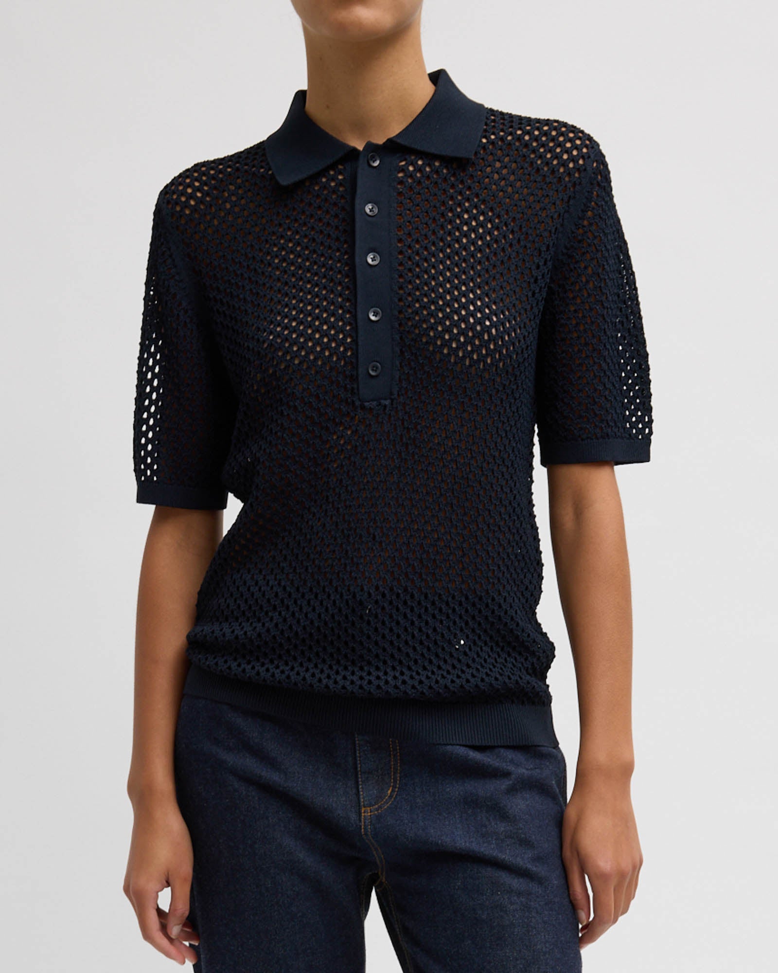 Crochet Slim Polo