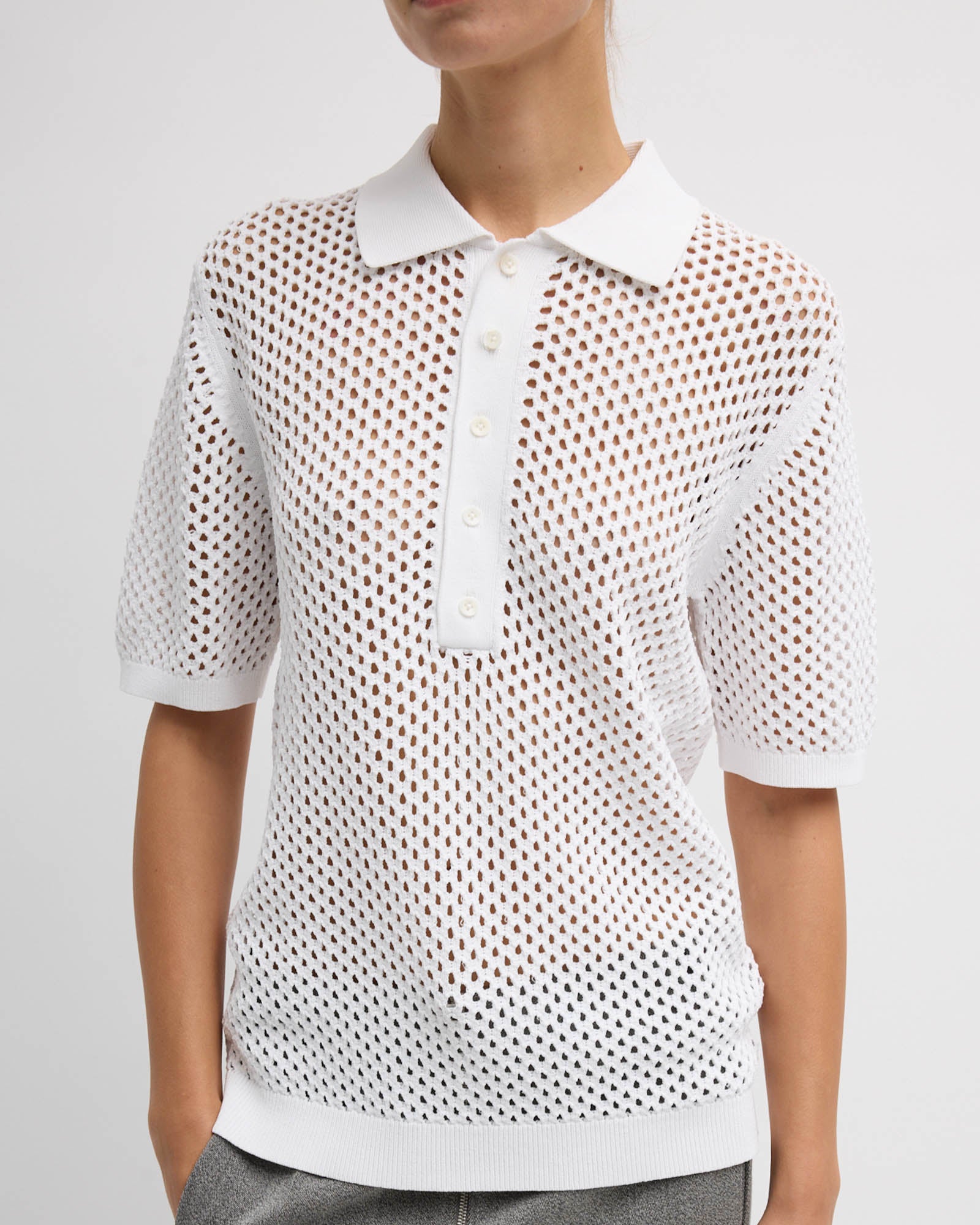 Crochet Slim Polo
