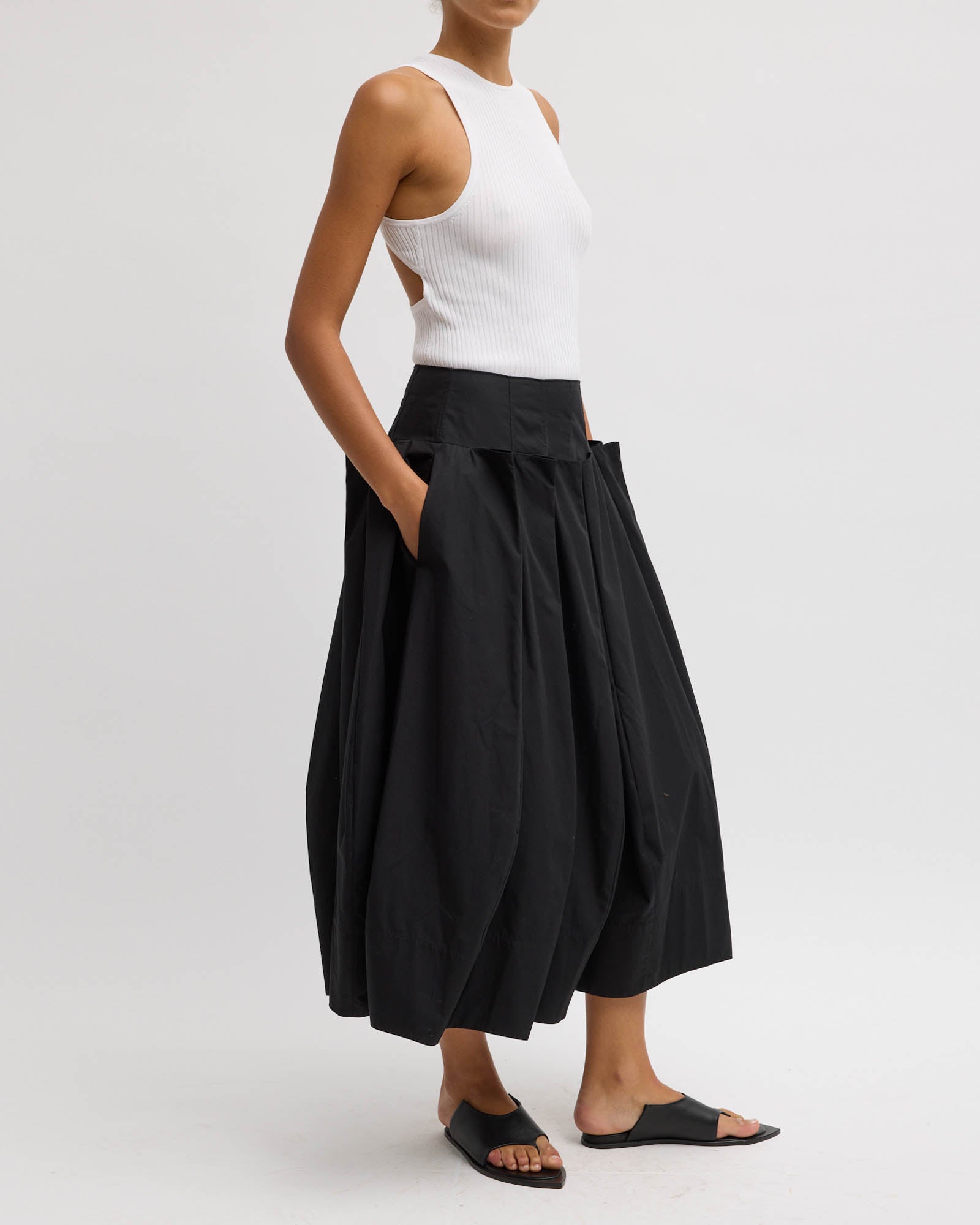 Pinch Pleat Skirt