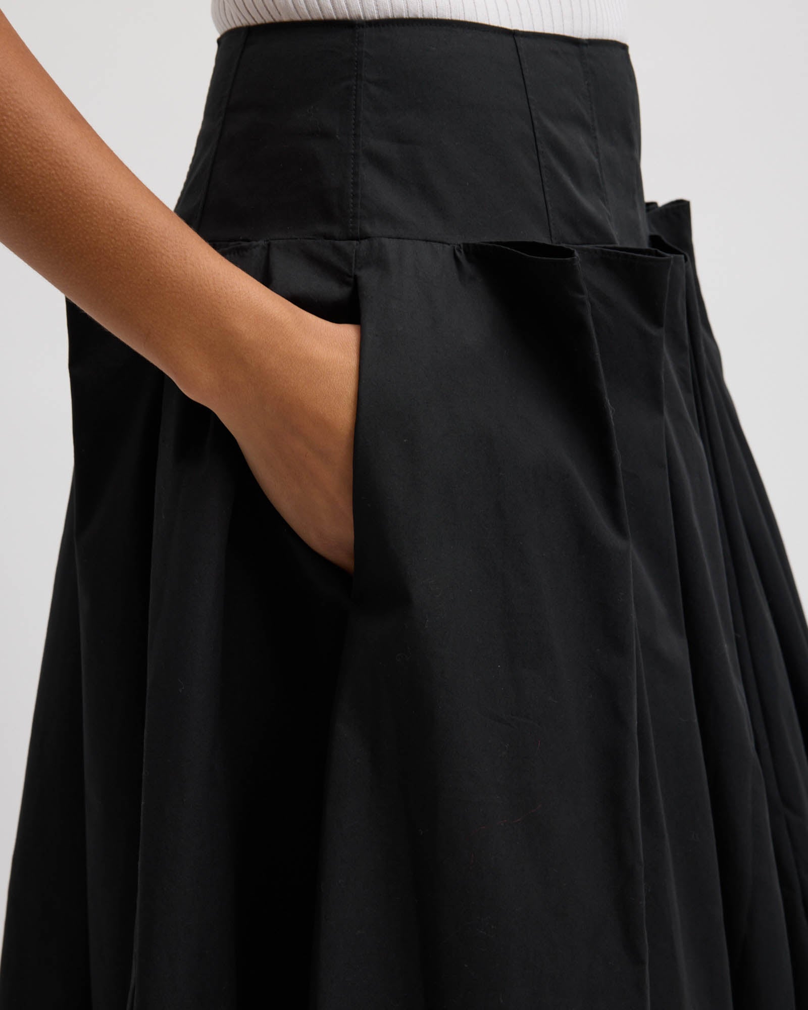 Pinch Pleat Skirt