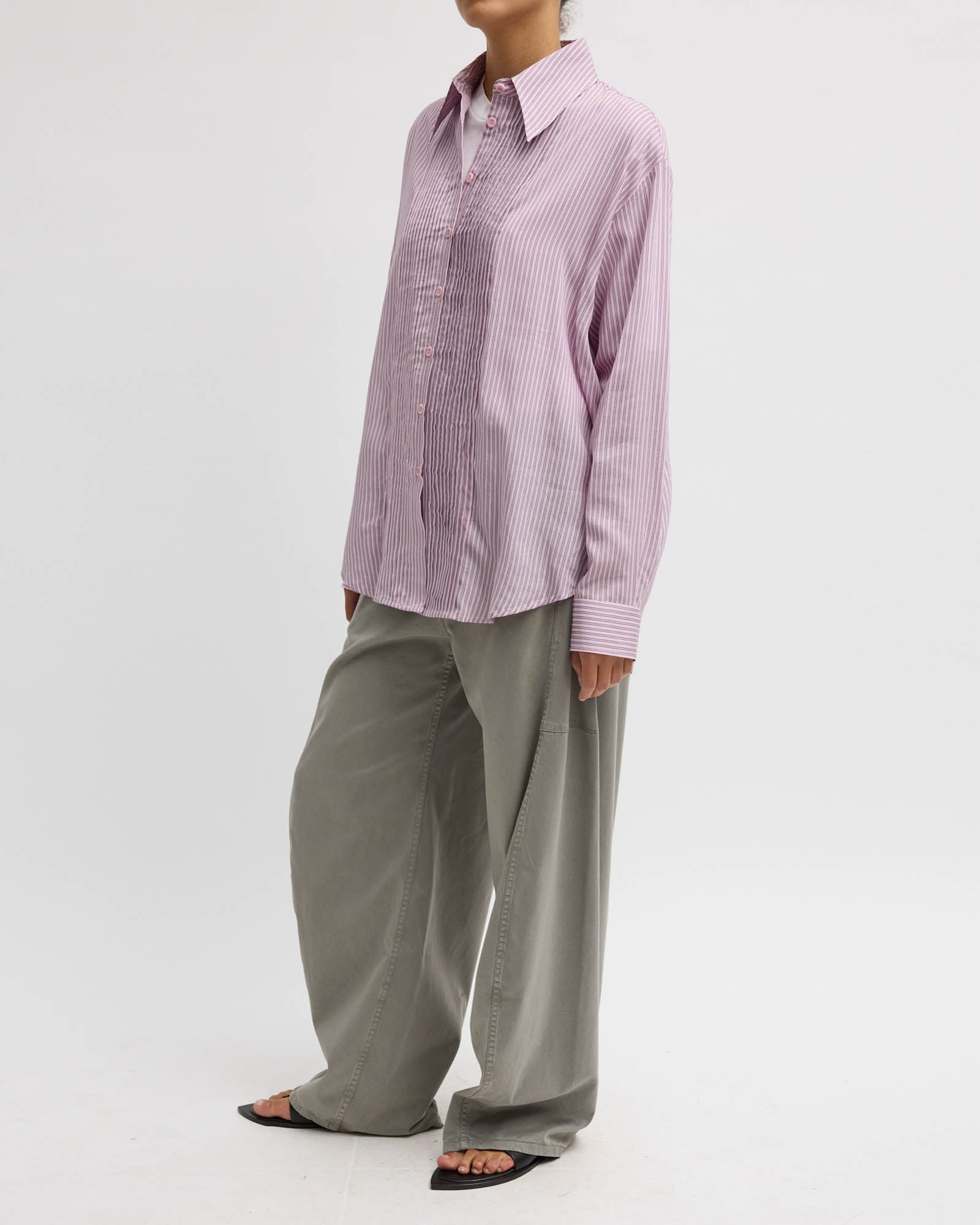 Stripe Pintuck Shirt
