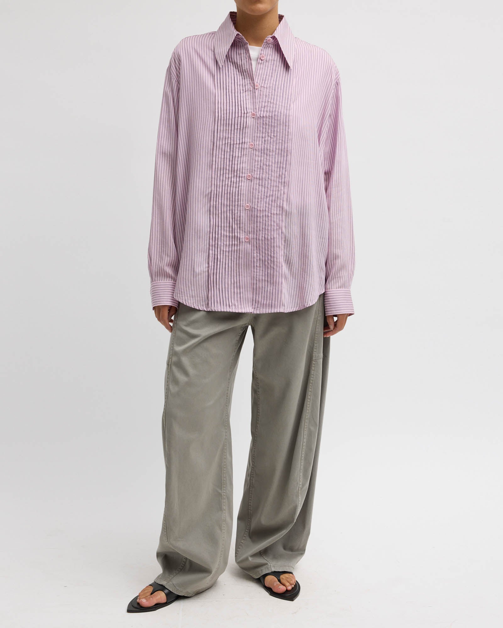 Stripe Pintuck Shirt