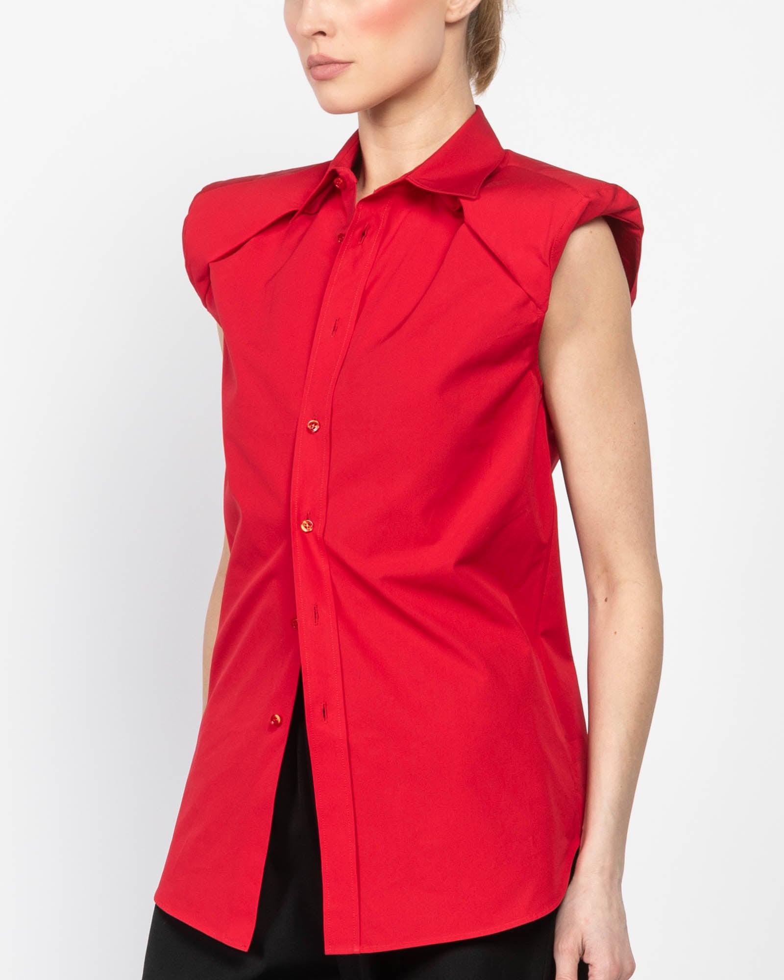 Sleeveless Shoulder Shirt