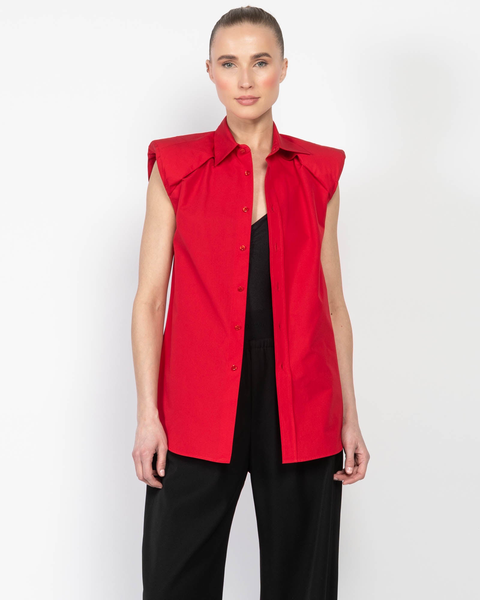 Sleeveless Shoulder Shirt