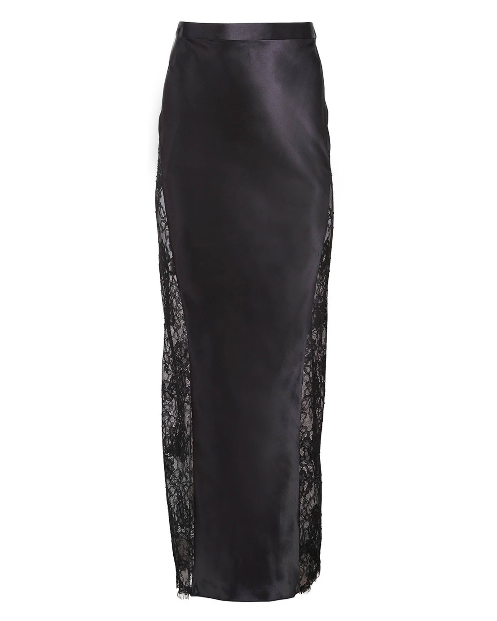 Silk And Lace Maxi Skirt