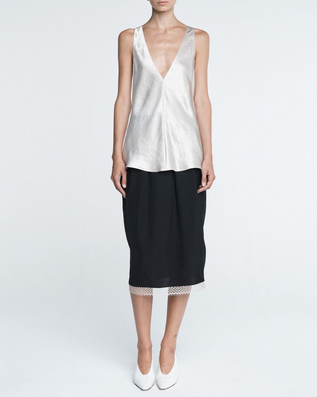 MARIA MCMANUS Lace Tulip Skirt