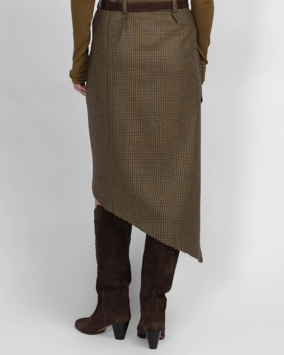 Pied De Poule Skirt