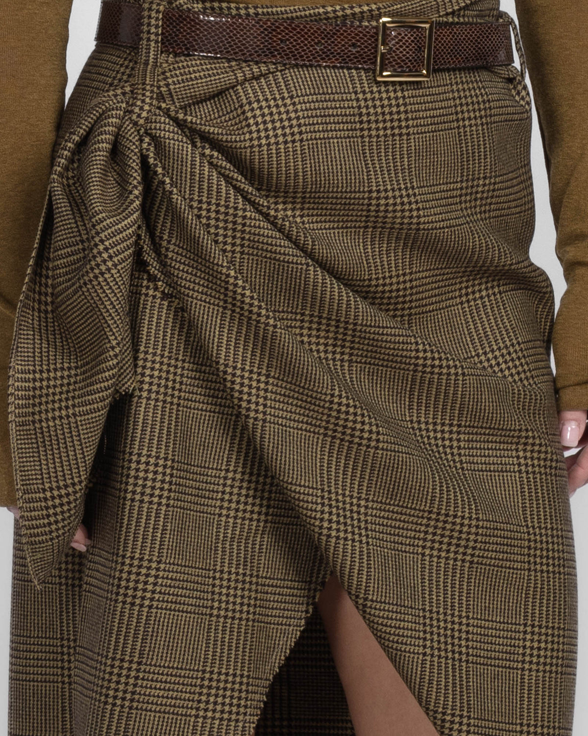 Pied De Poule Skirt