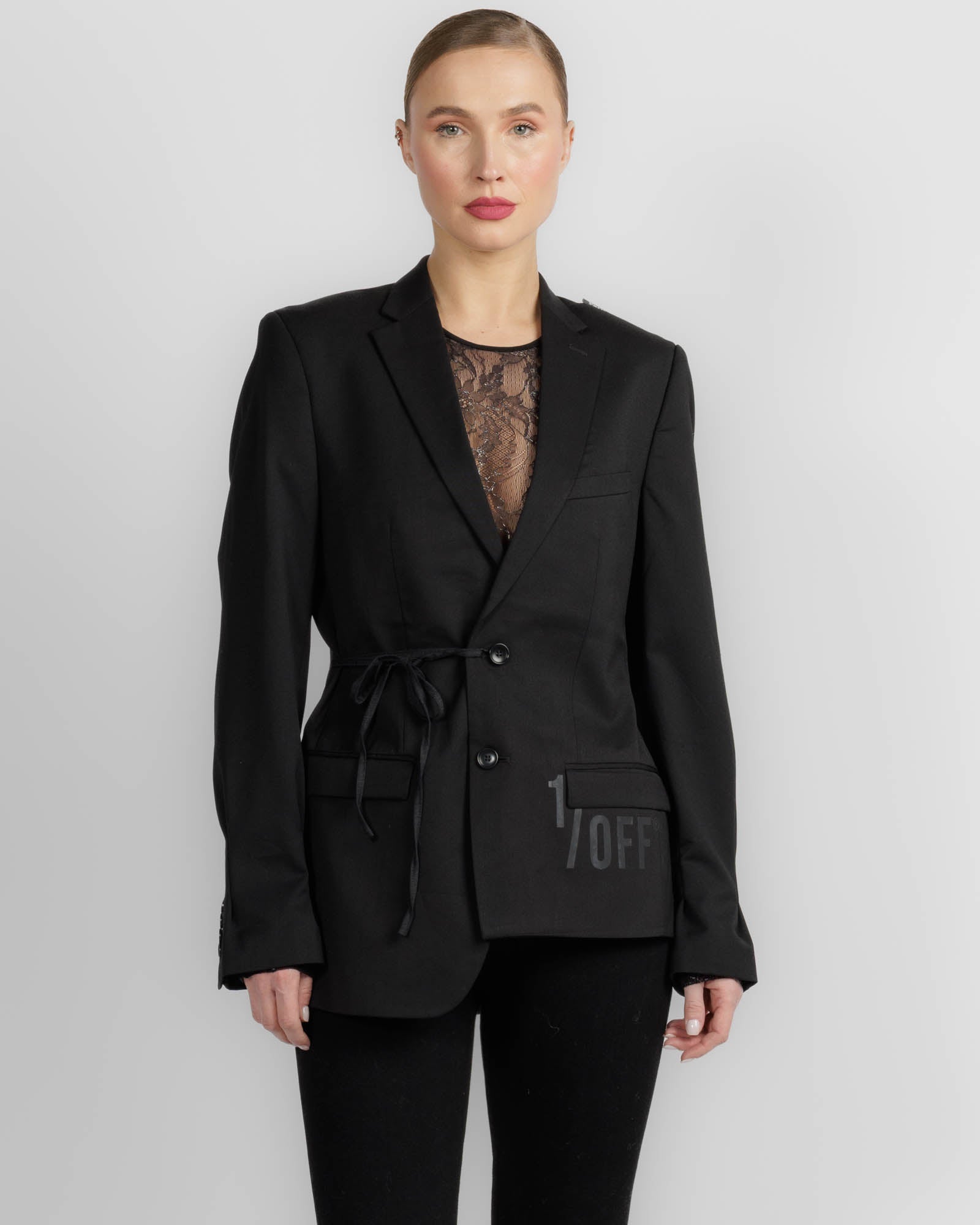 Slit Wrap Blazer