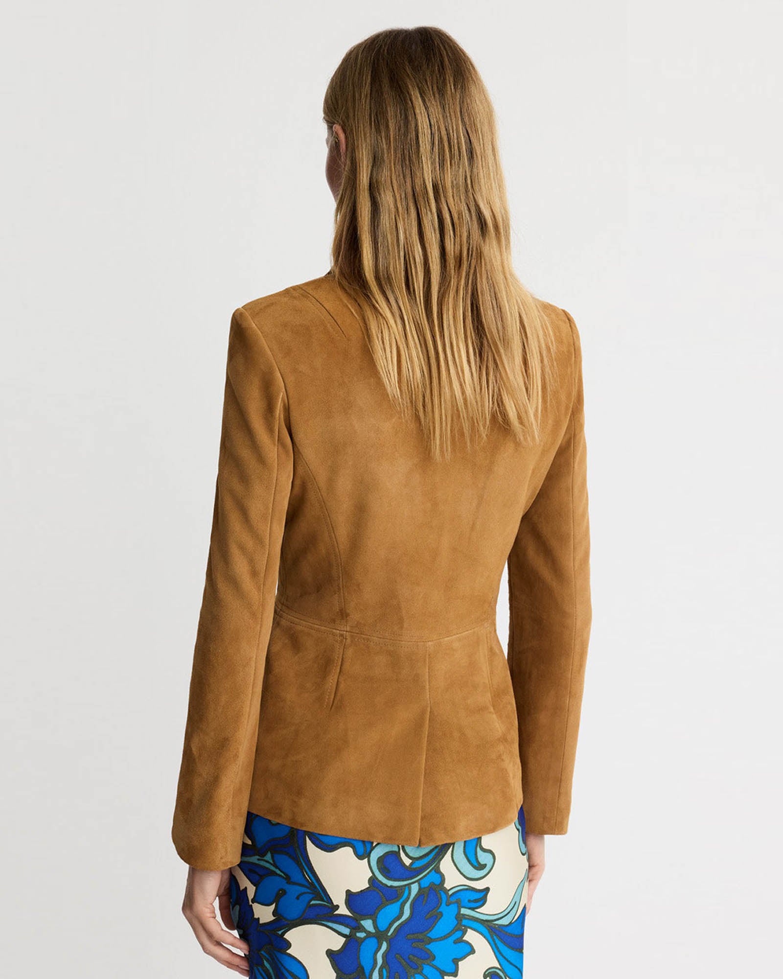 Shrunken Suede Blazer