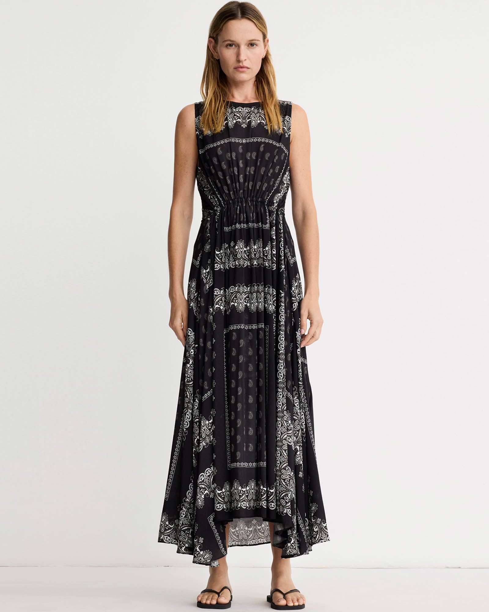 Drawstring Maxi Dress
