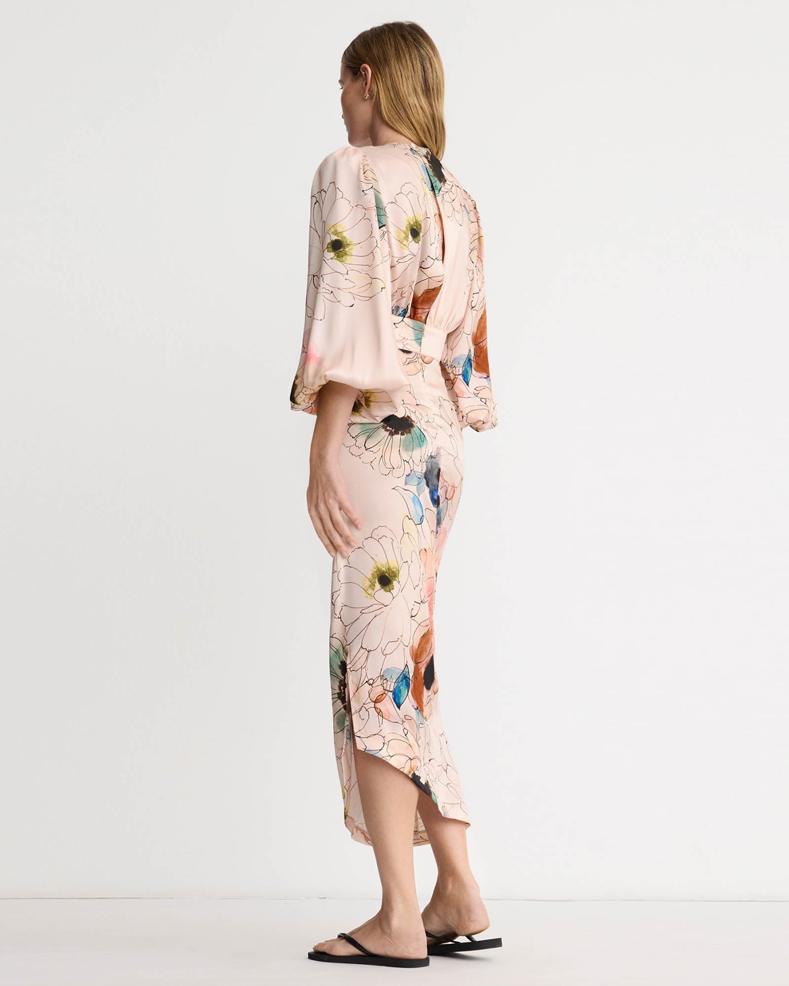 Asymmetrical Midi Dress