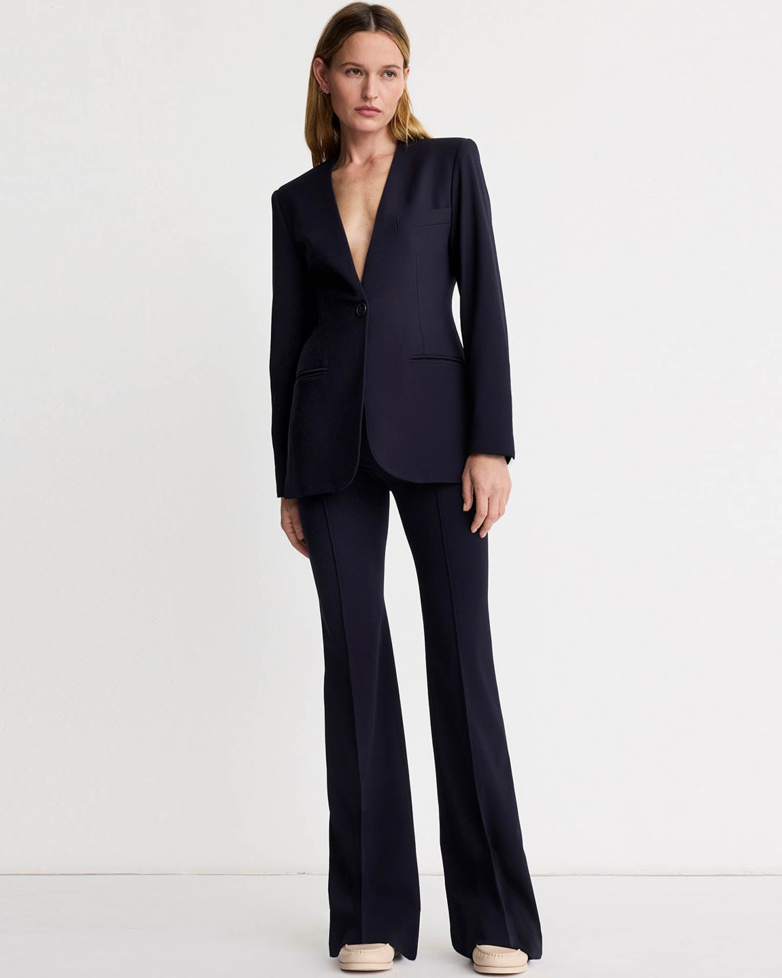 Pintuck Flare Pant