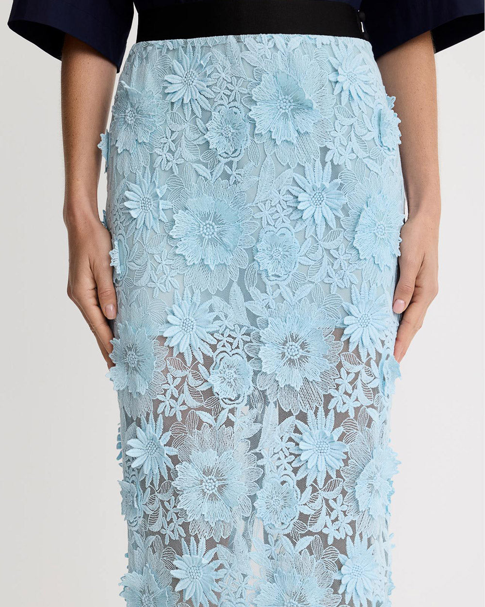 Applique Pencil Skirt