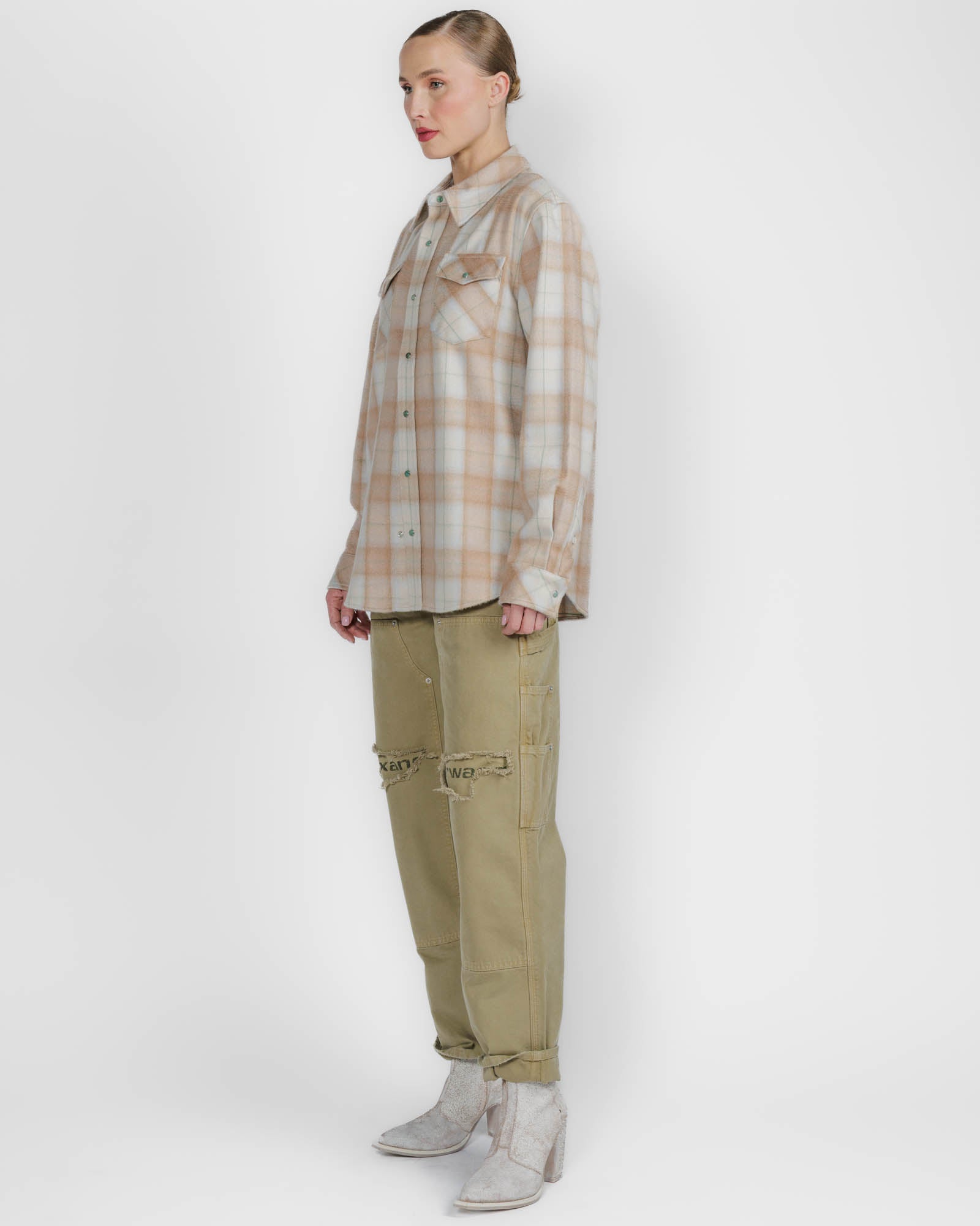 Champagne Tartan Shirt