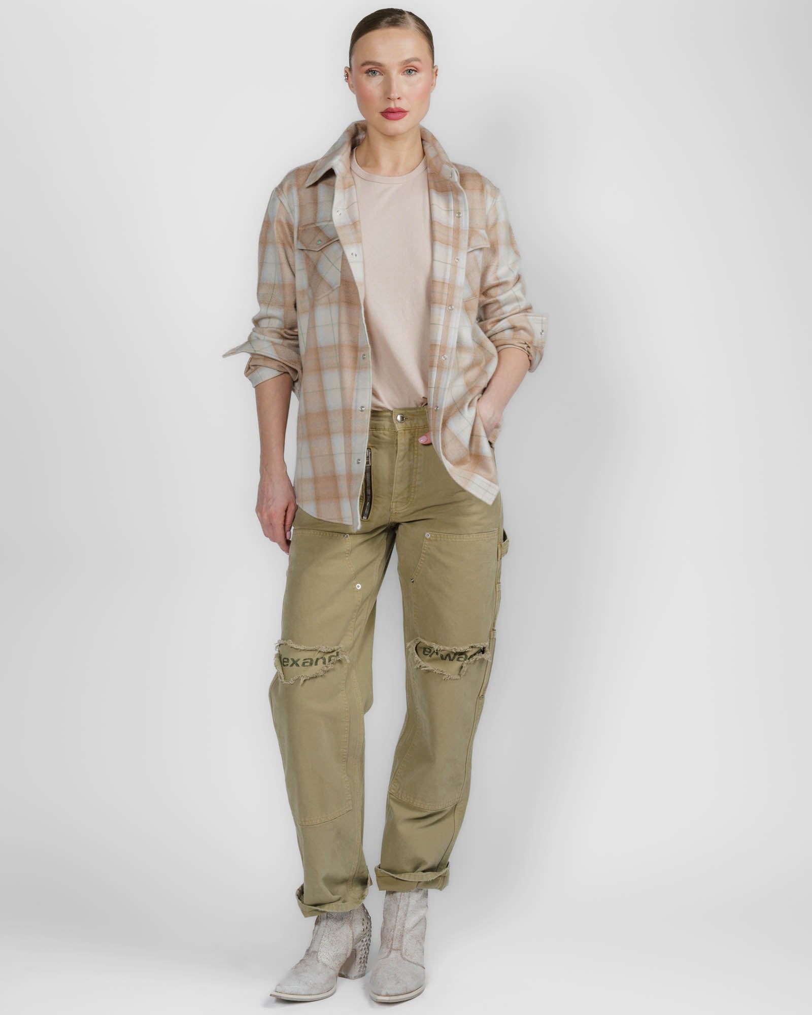 Champagne Tartan Shirt