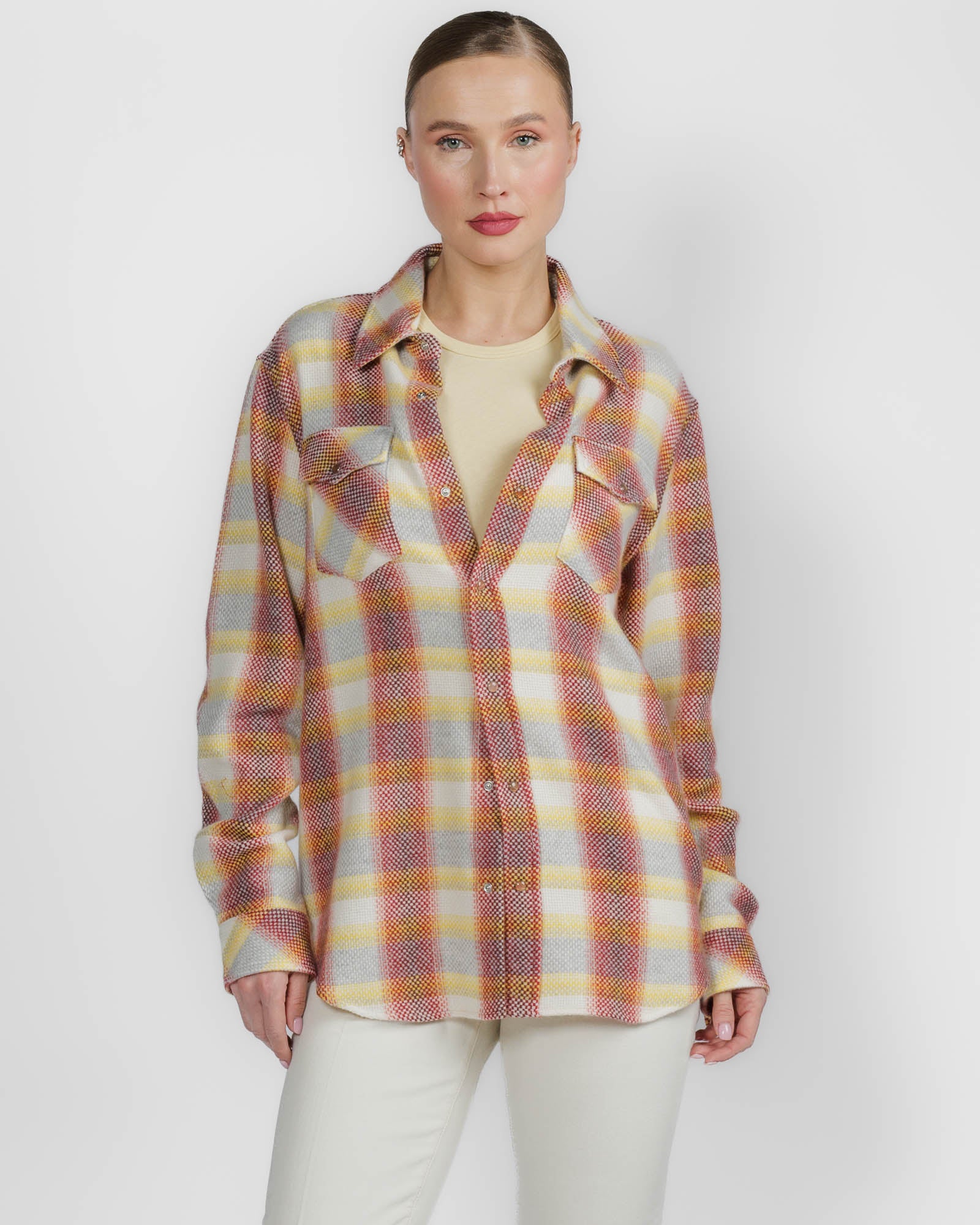Rose Bloom Tartan Shirt