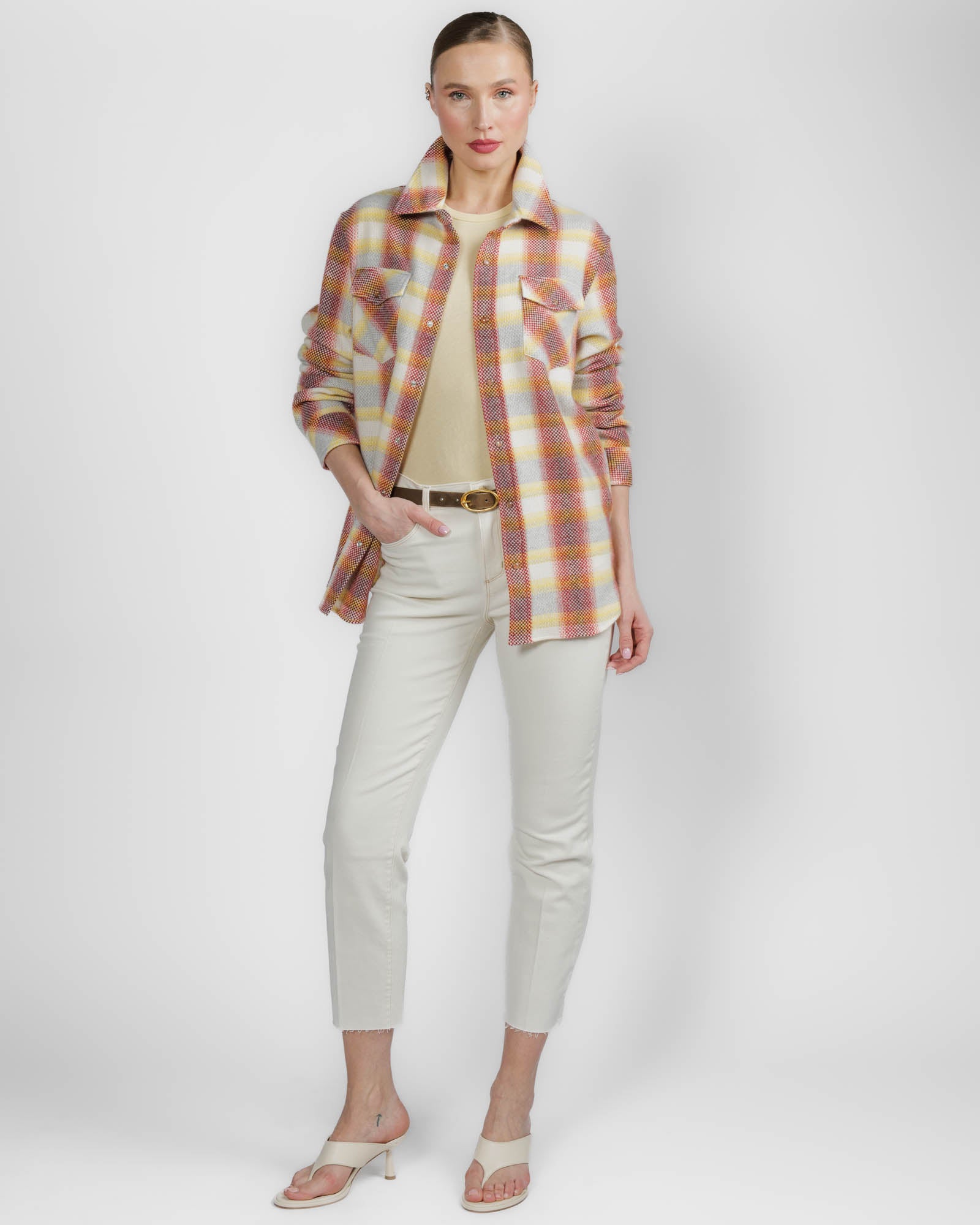 Rose Bloom Tartan Shirt