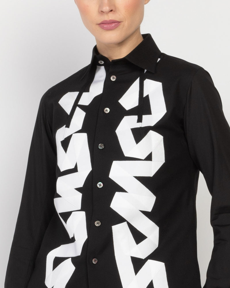 Ribbon Work Shirt