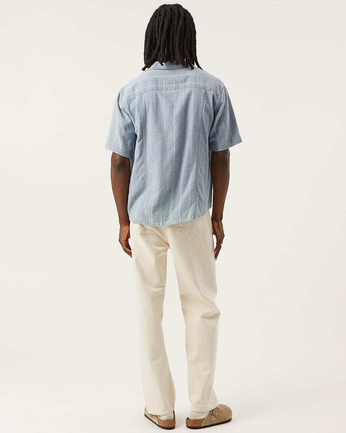 Striped Seersucker Short Sleeve