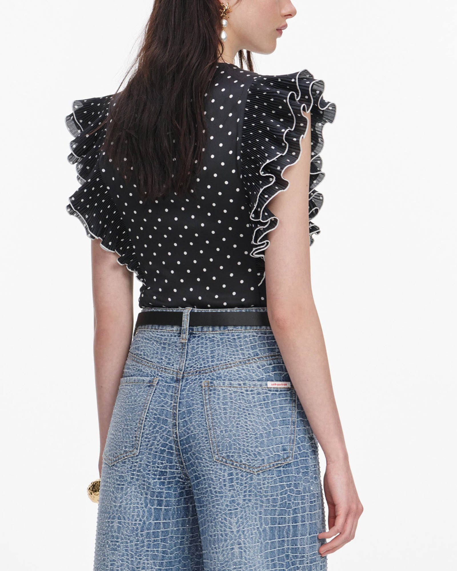Dot Frill Top