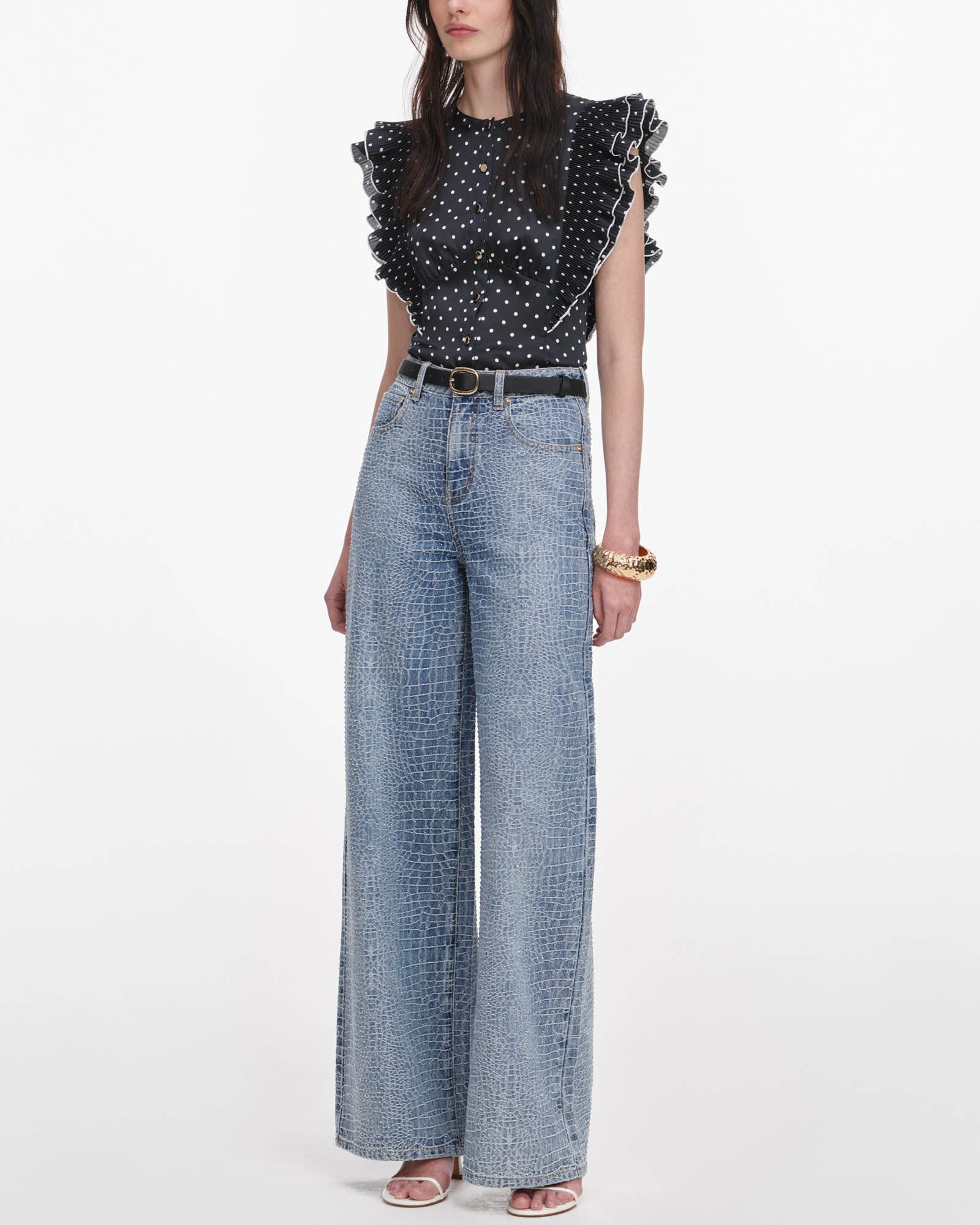 Dot Frill Top