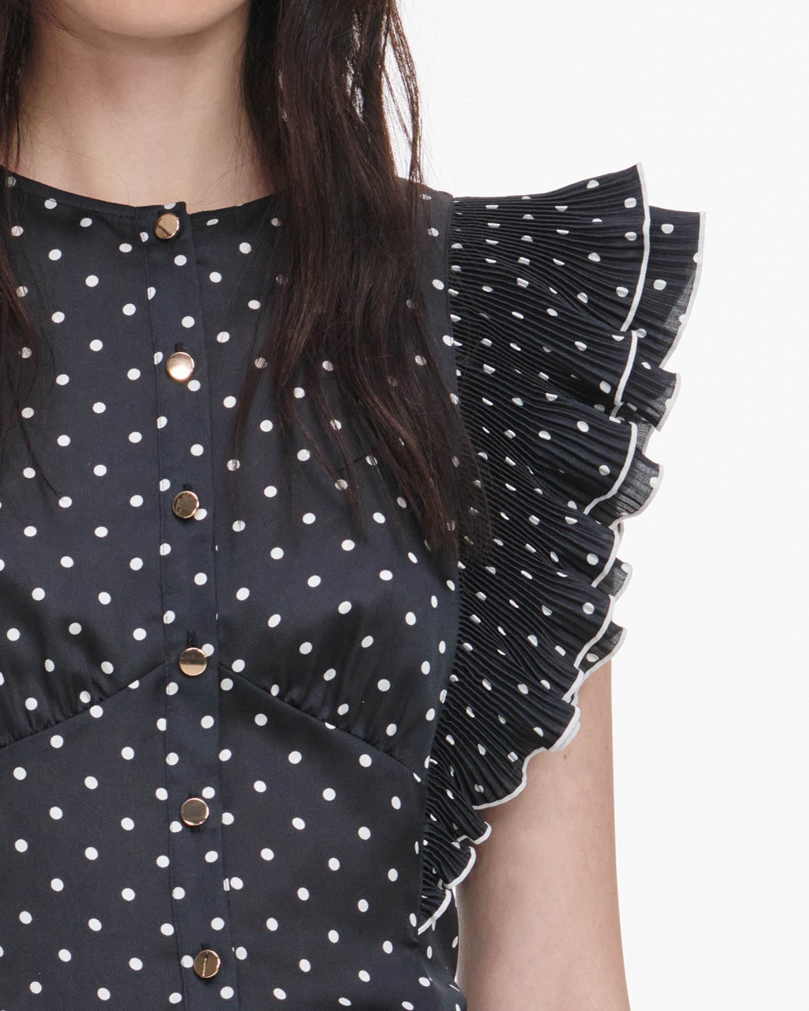 Dot Frill Top