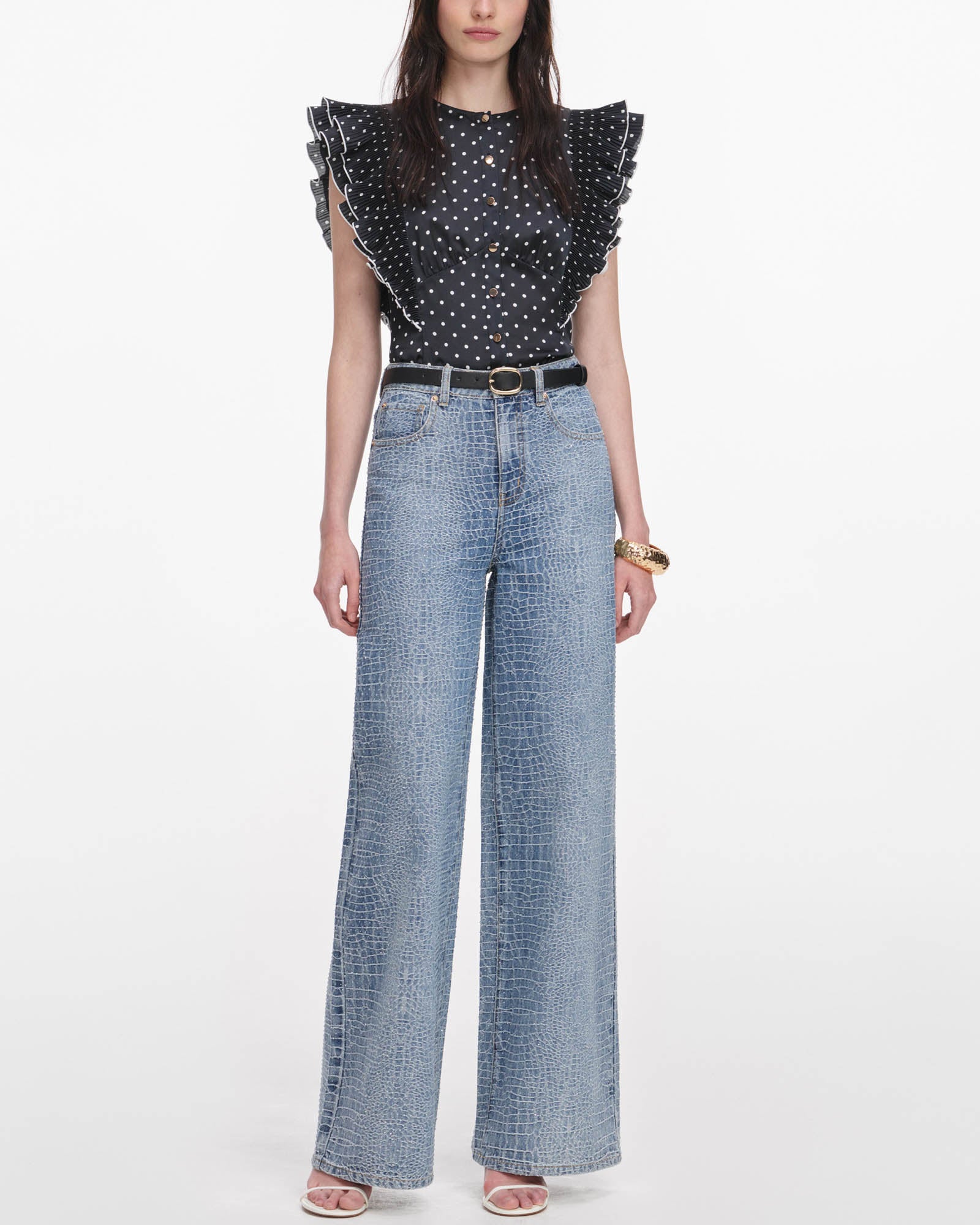 Dot Frill Top