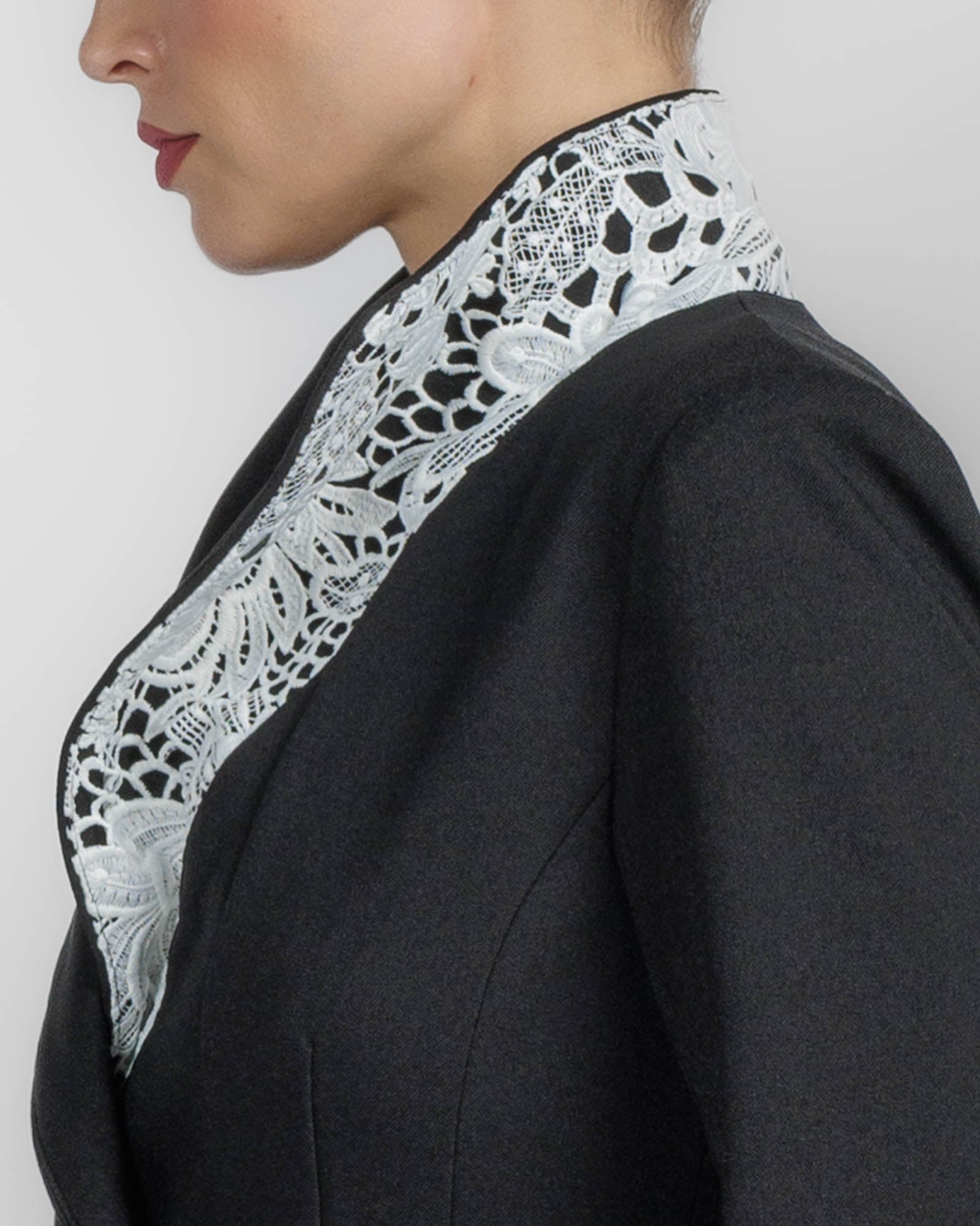 Lace Collar Jacket