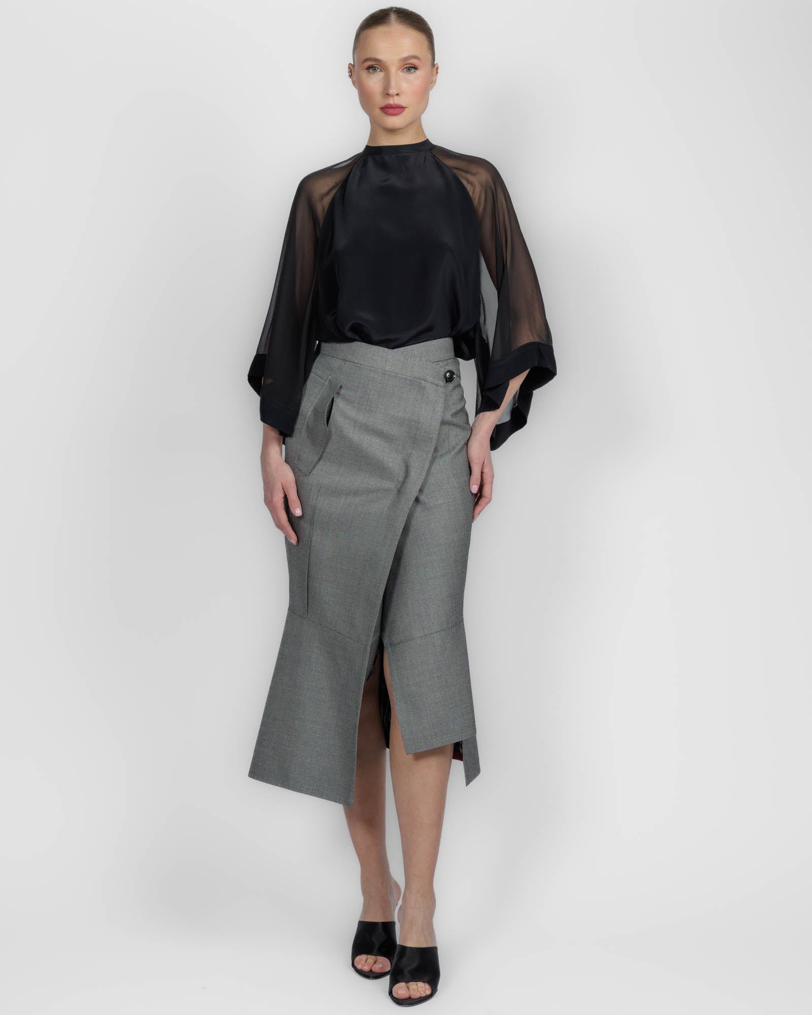 Asymmetrical Tight Skirt