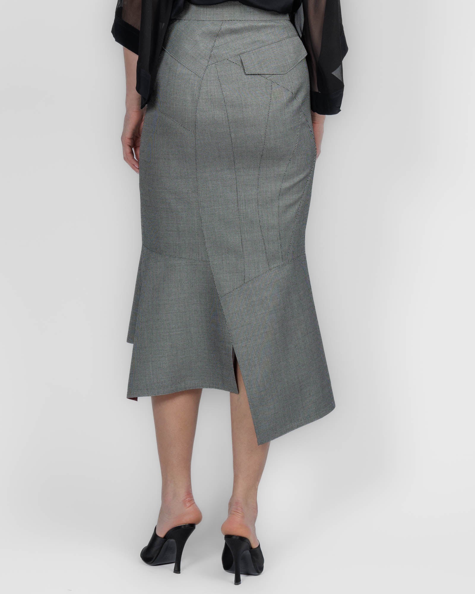 Asymmetrical Tight Skirt