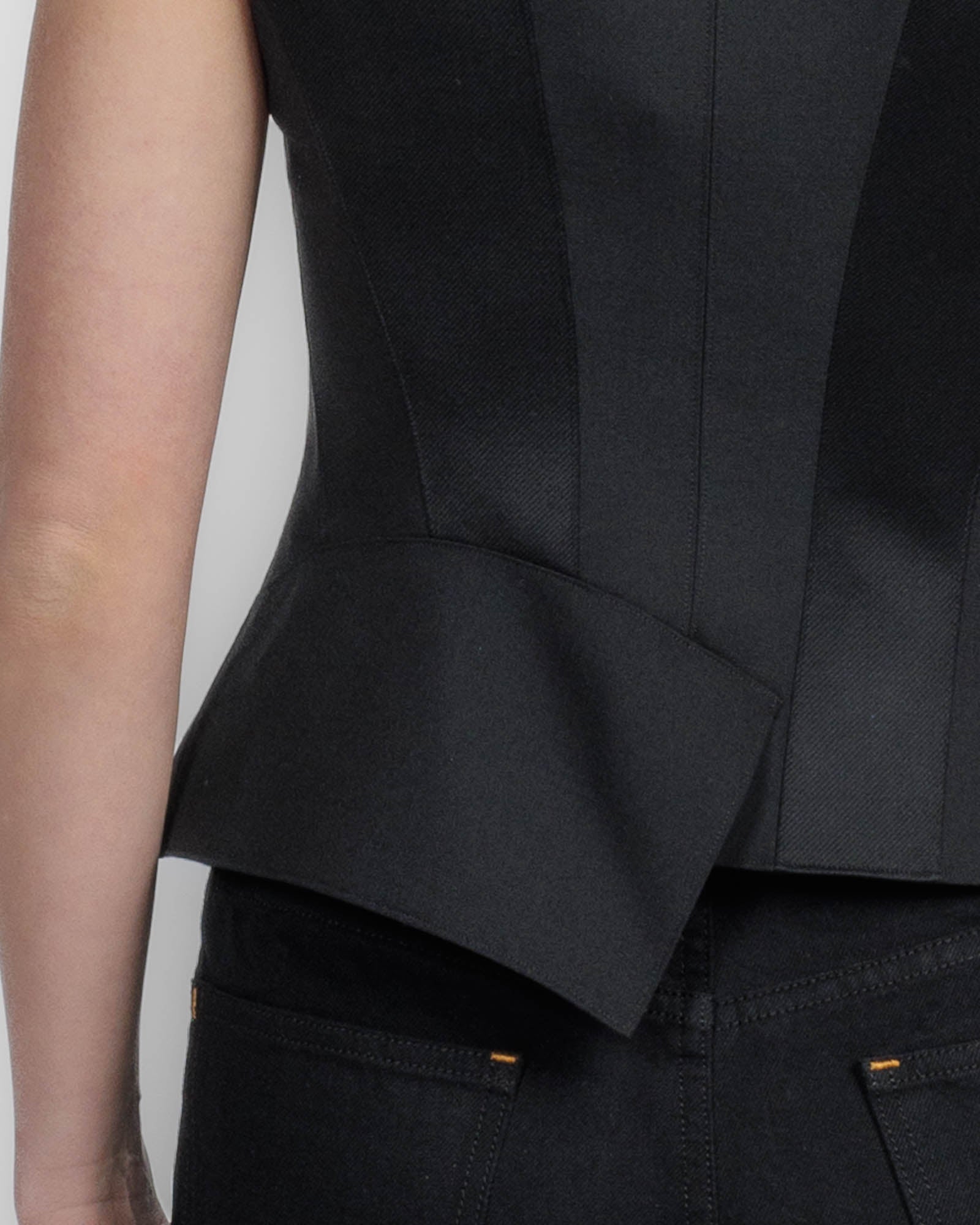 Asymmetrical Hemline Vest