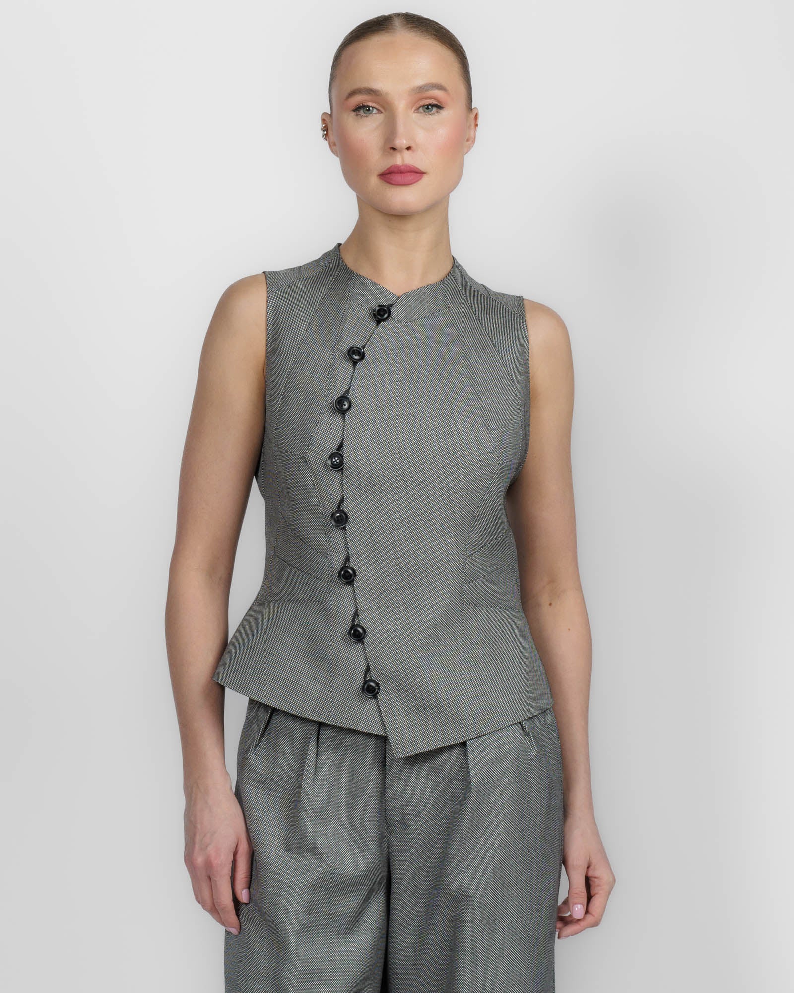 Asymmetrical Hemline Vest