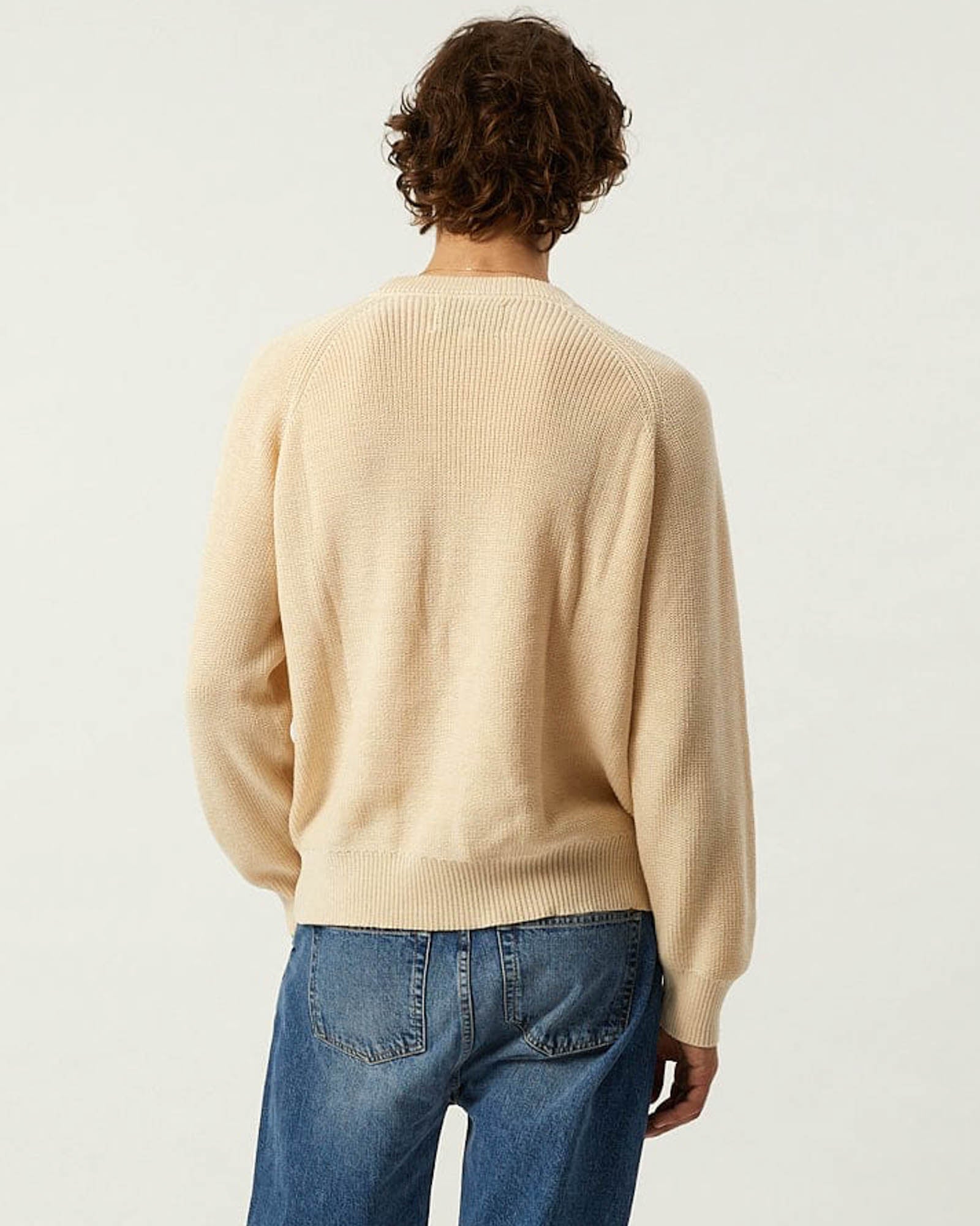 Ribbed Cotton Crewneck