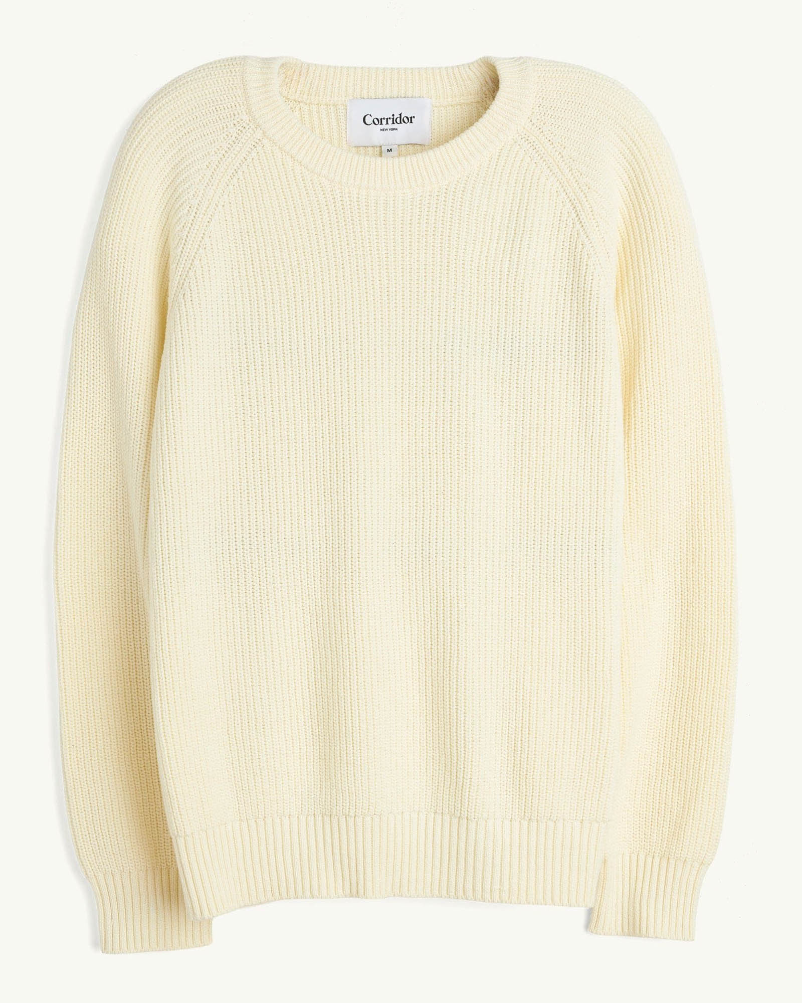 Ribbed Cotton Crewneck