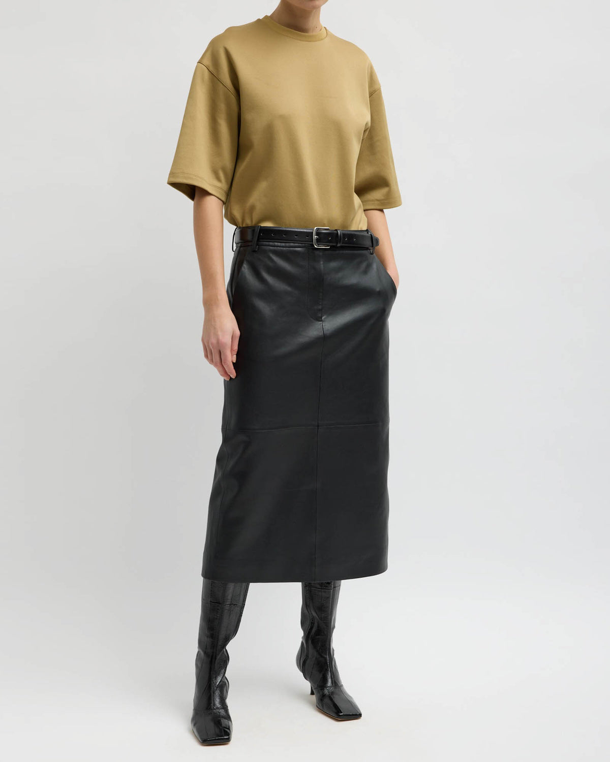 Leather Trouser Skirt