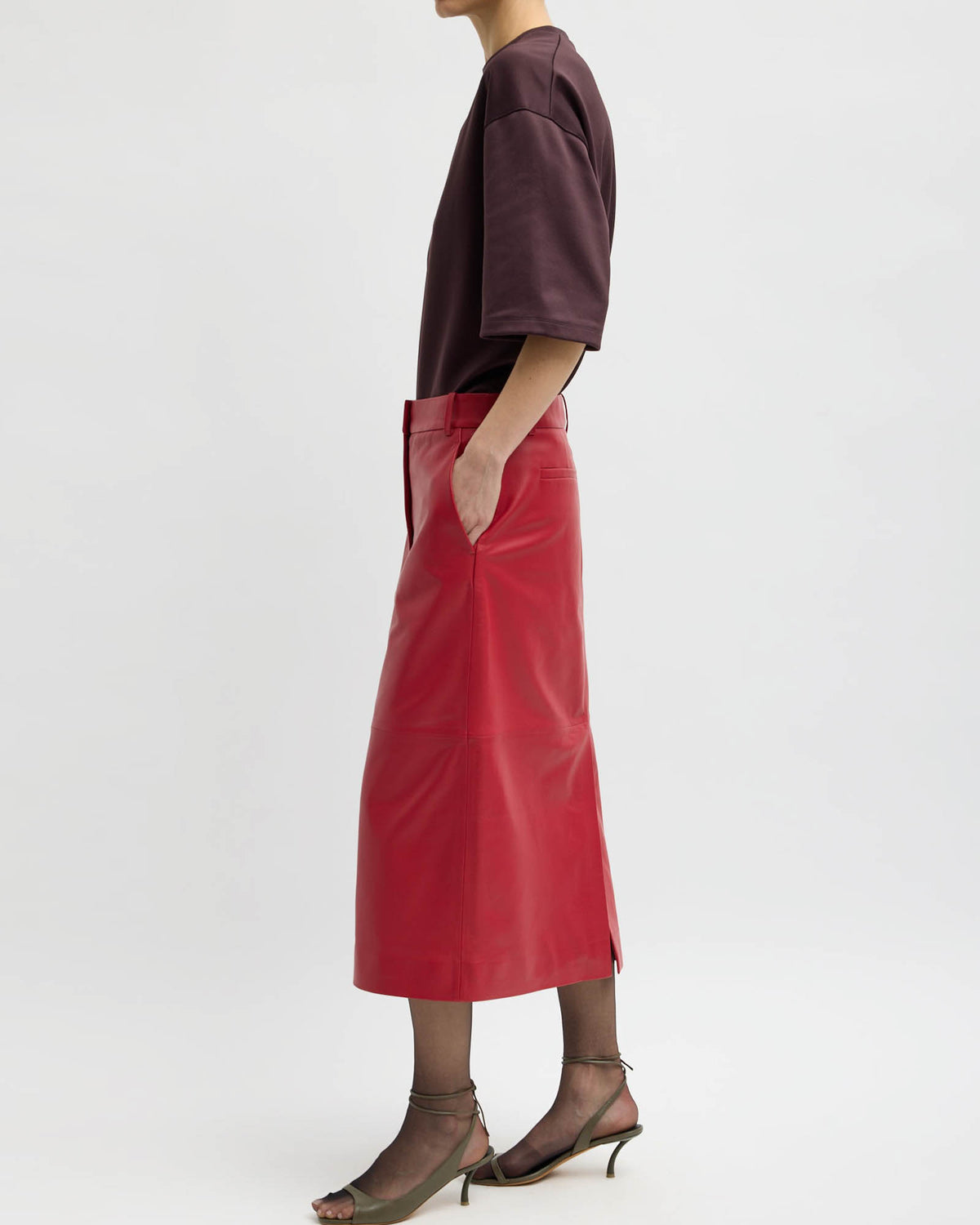 Leather Trouser Skirt